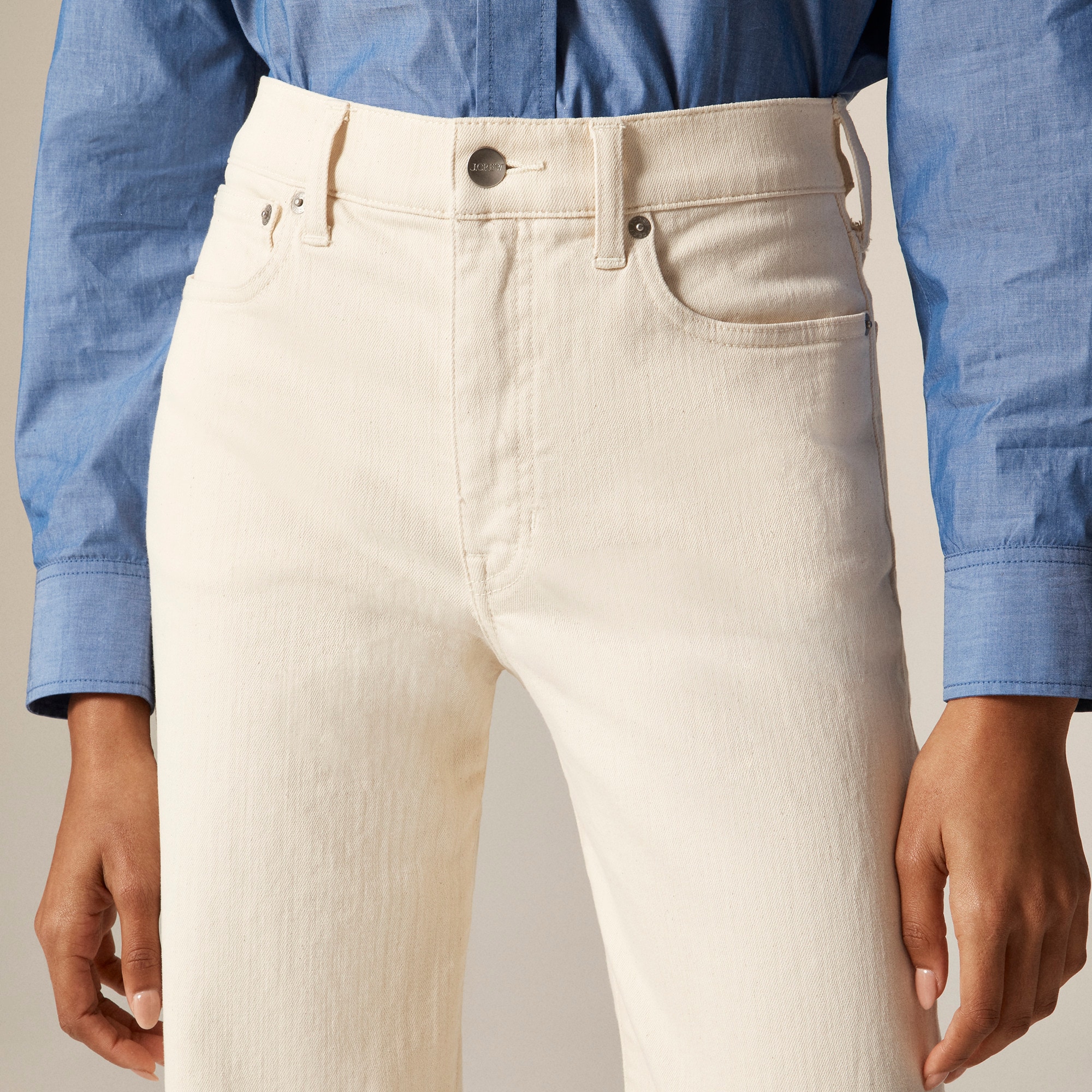 Full-length slim-wide jean - image 4