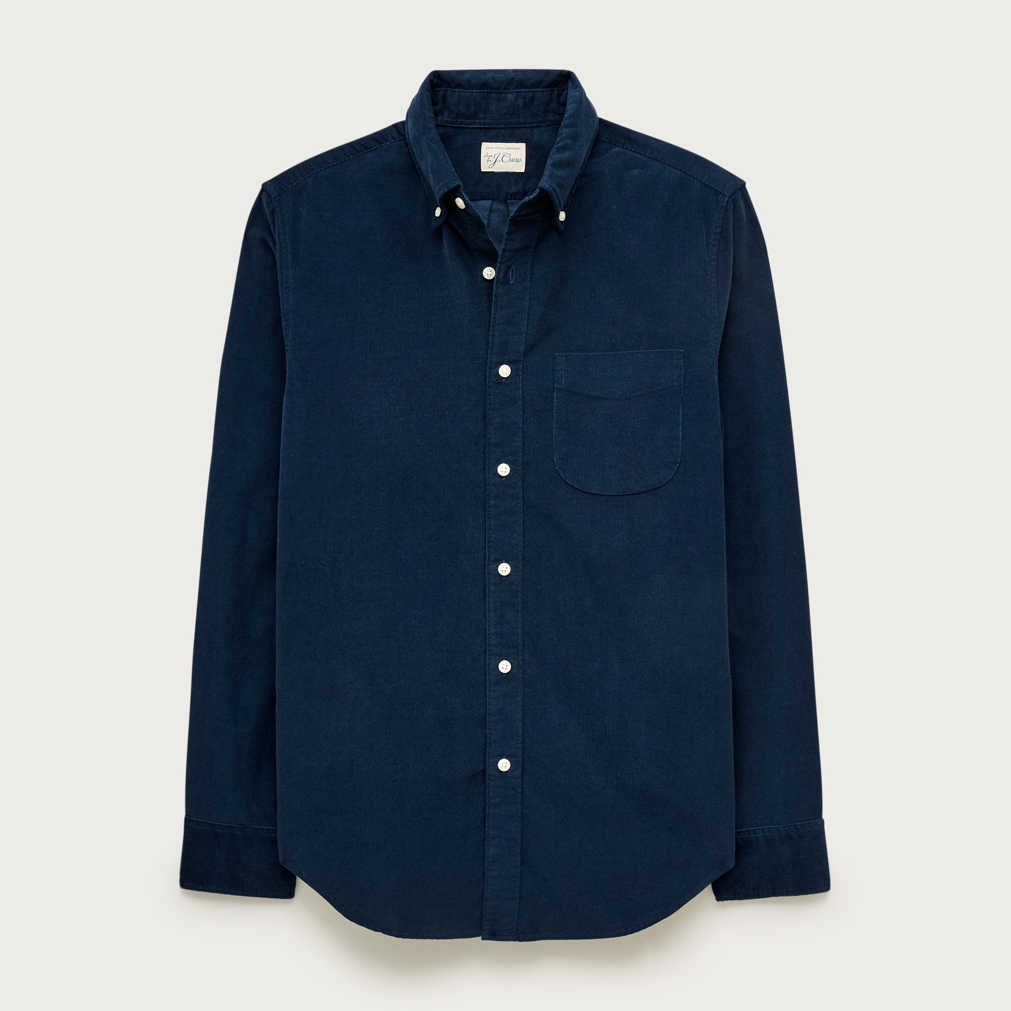 Fine-wale corduroy shirt