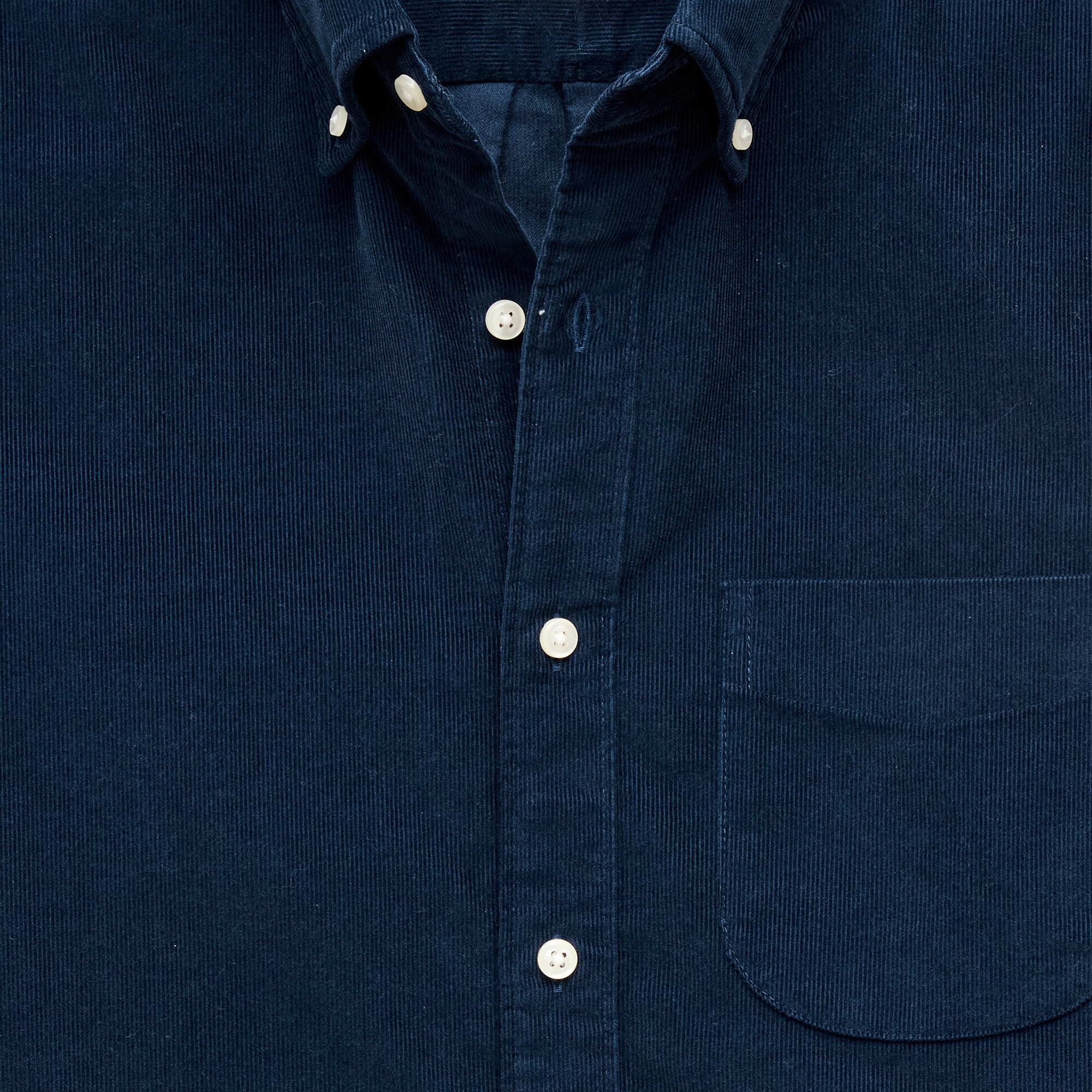 Fine-wale corduroy shirt