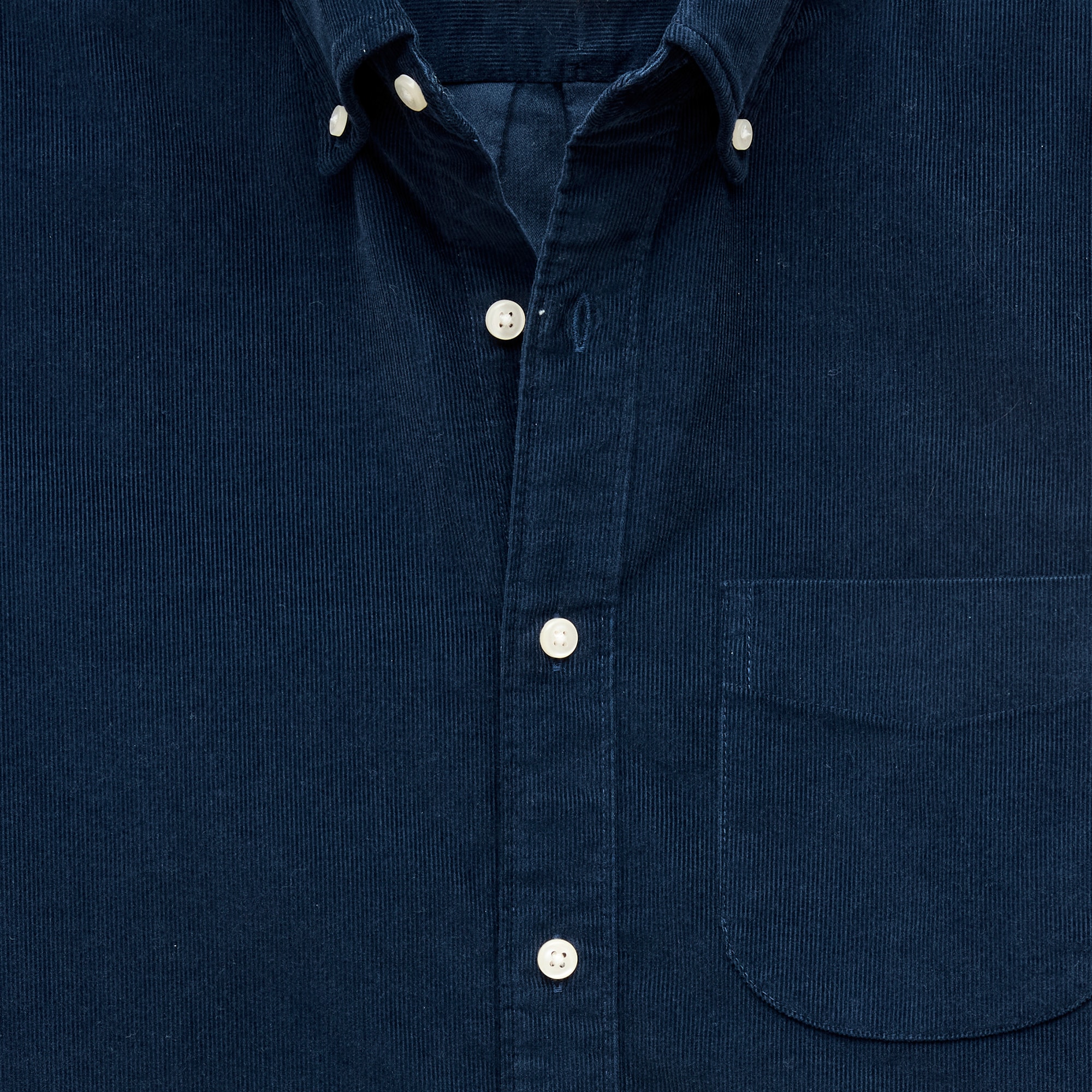 Fine-wale corduroy shirt