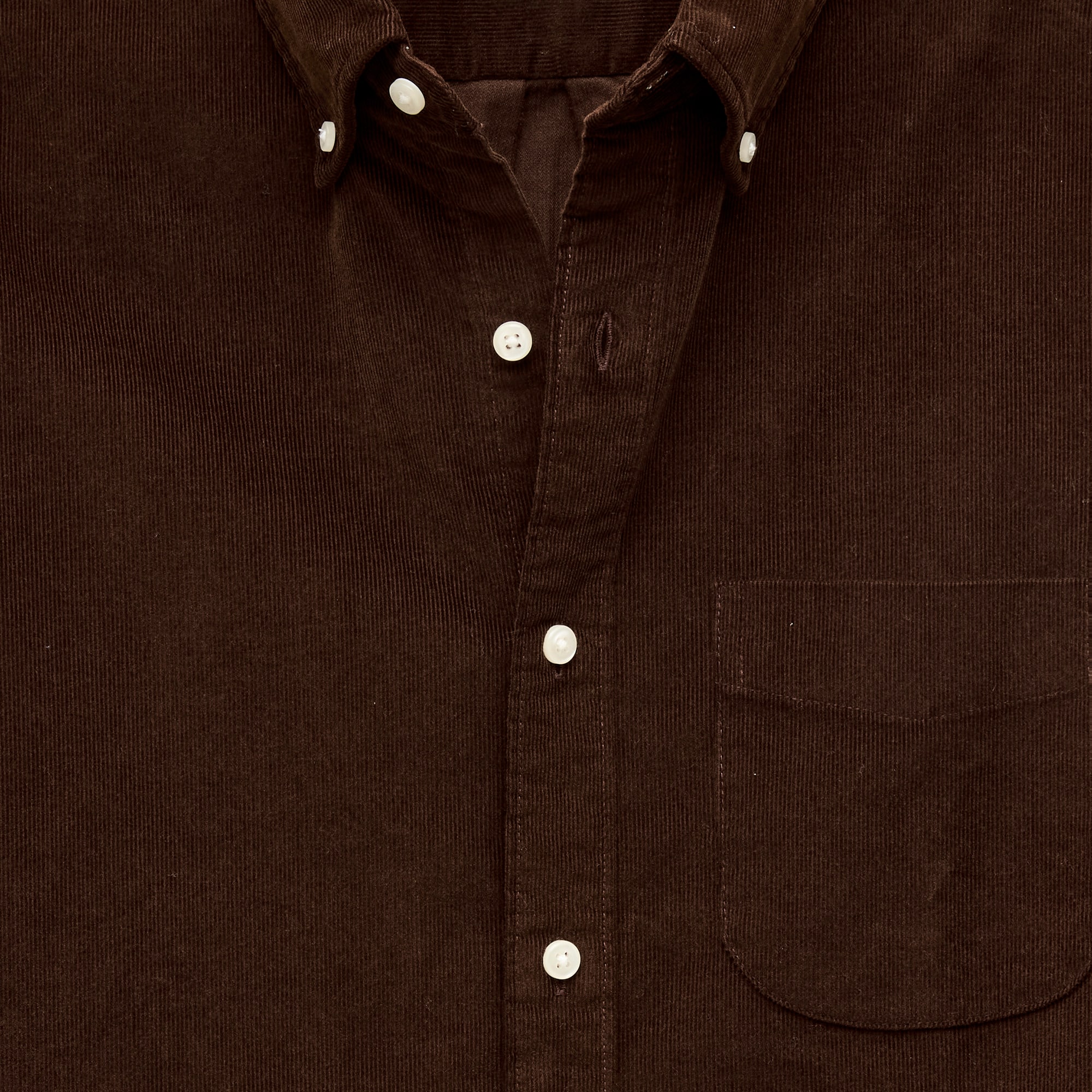 Fine-wale corduroy shirt