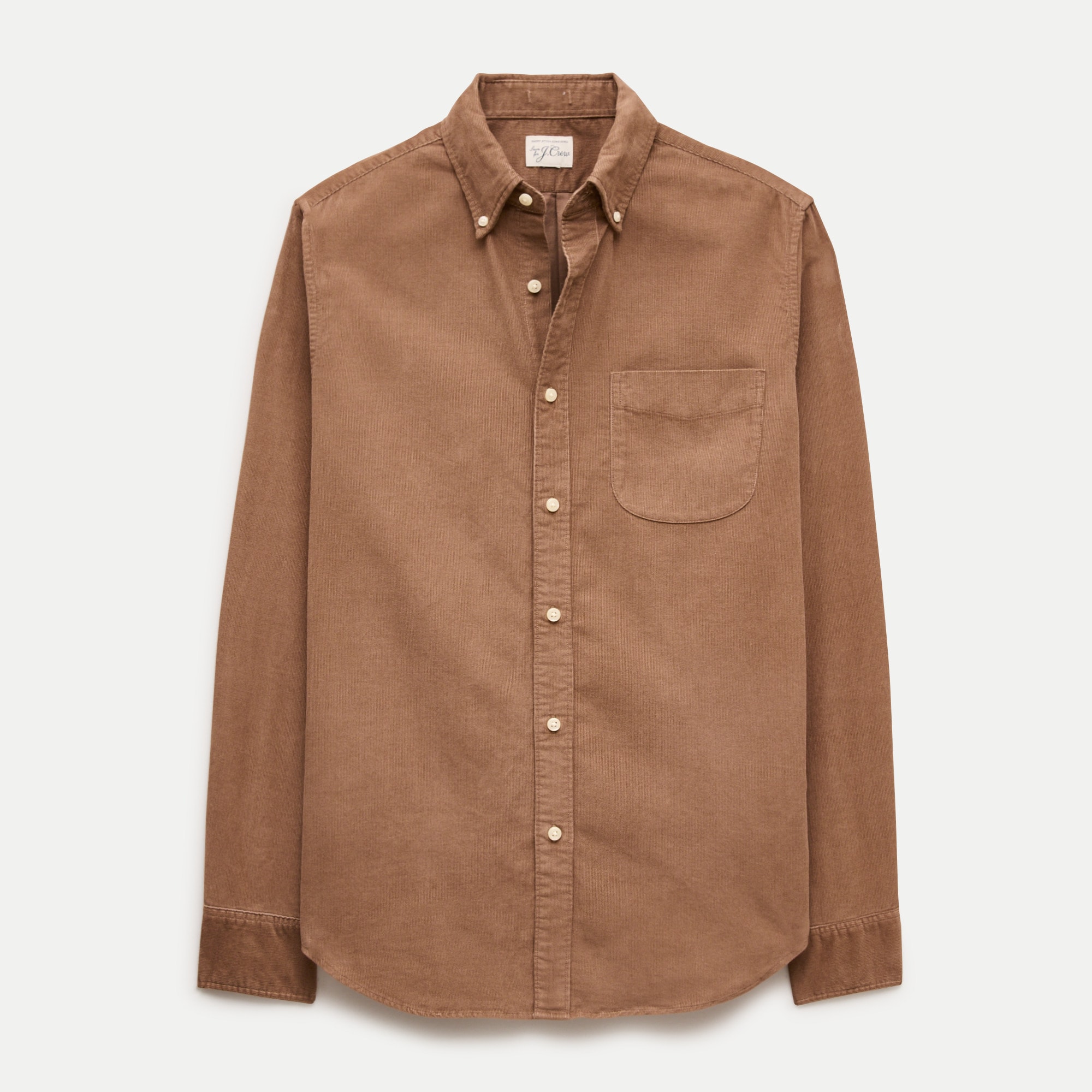 Fine-wale corduroy shirt