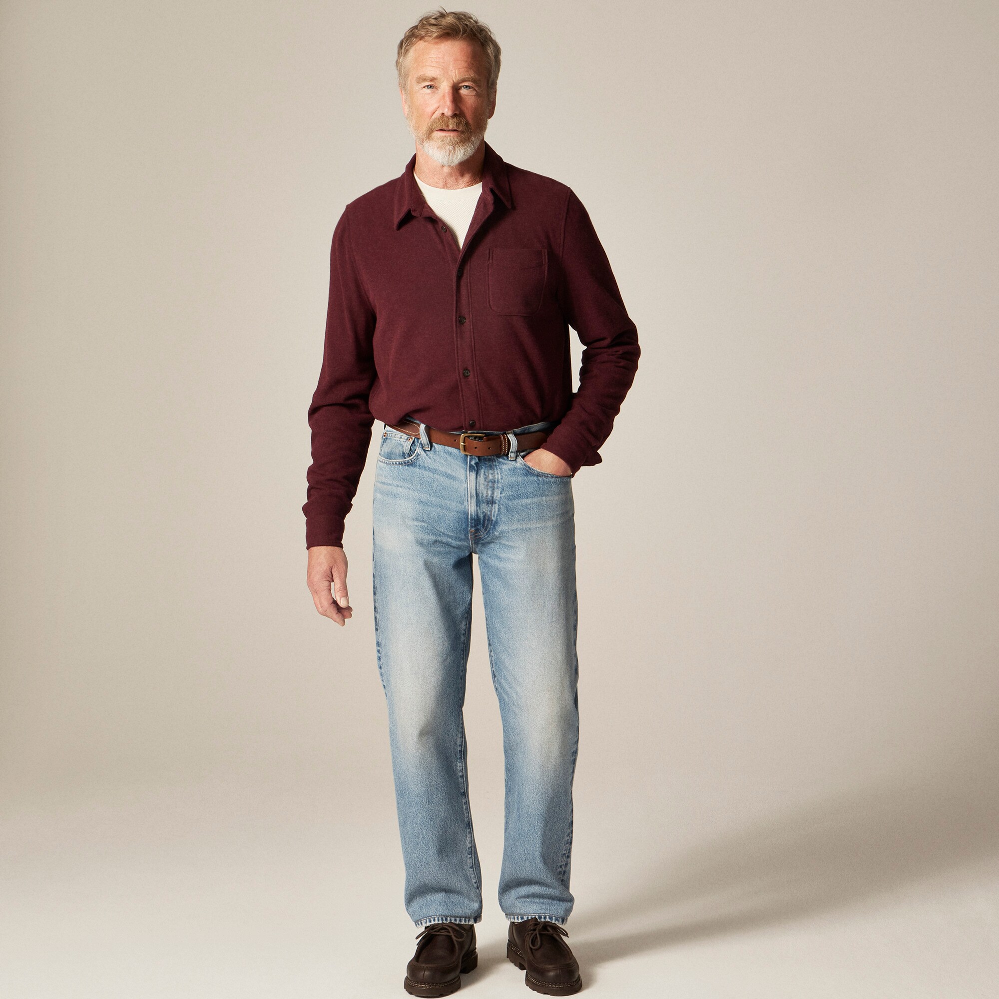 Lightweight Seaboard soft-knit shirt