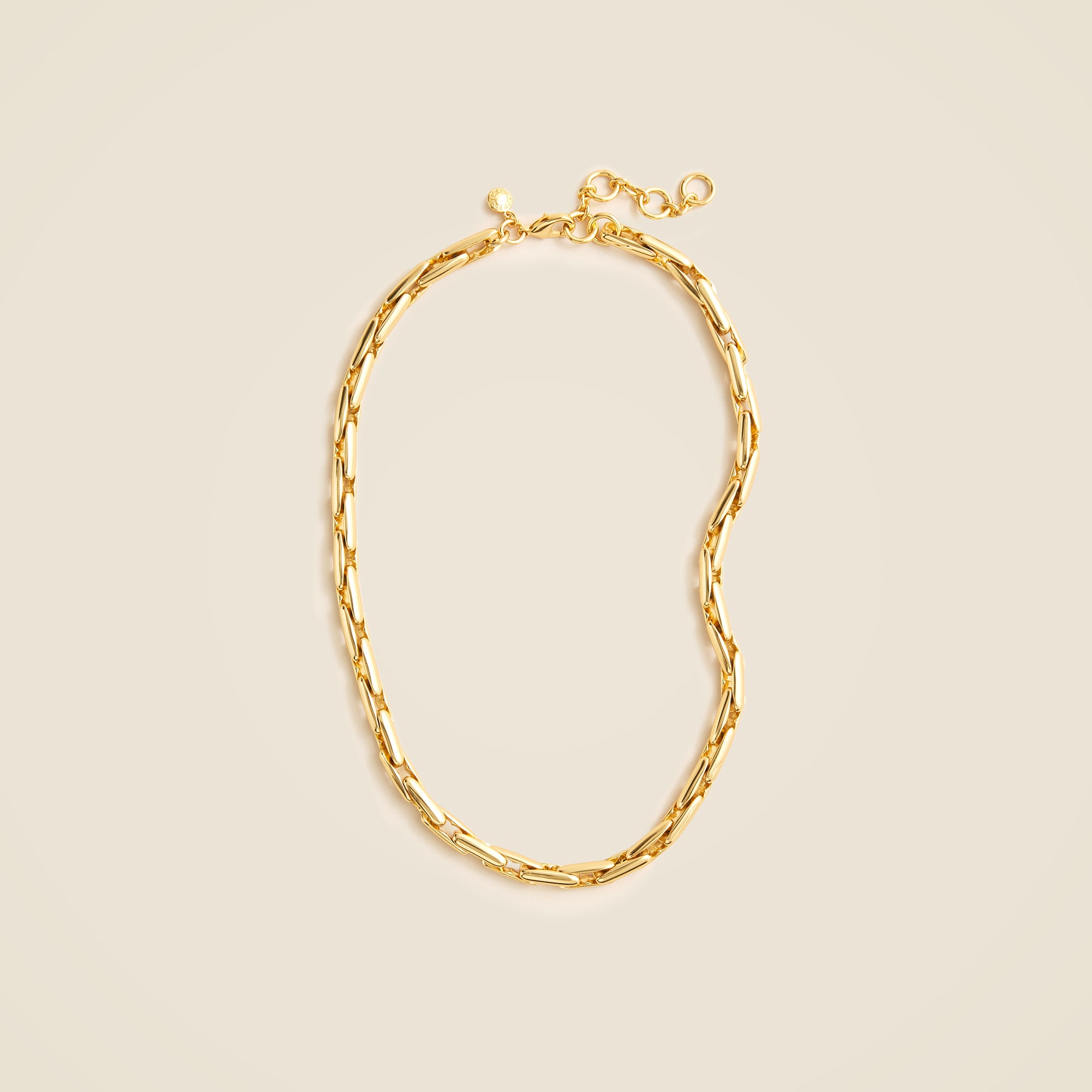 Rounded link chain necklace