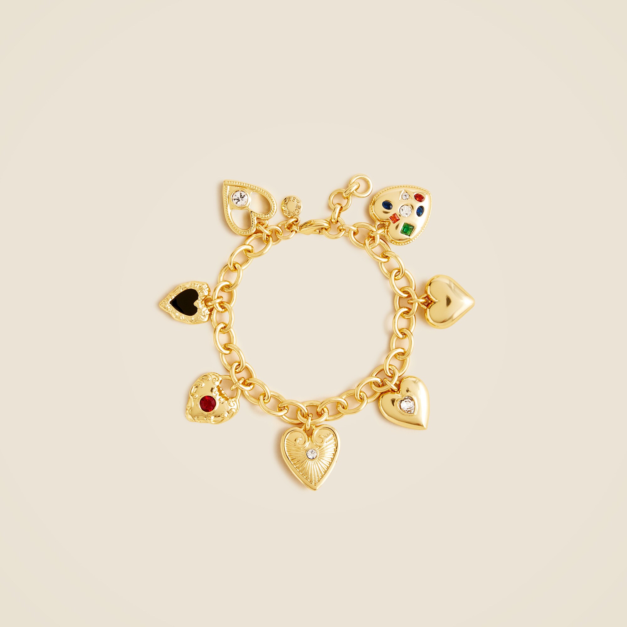 Heart charm bracelet