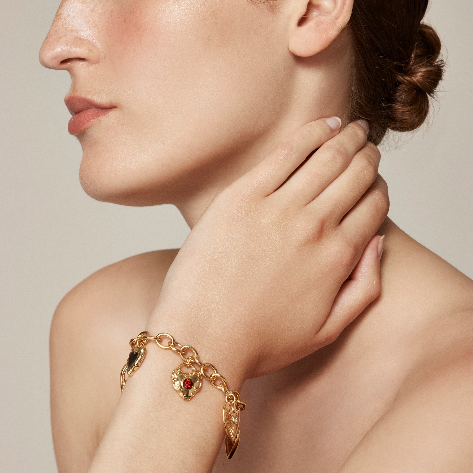 womens Heart charm bracelet