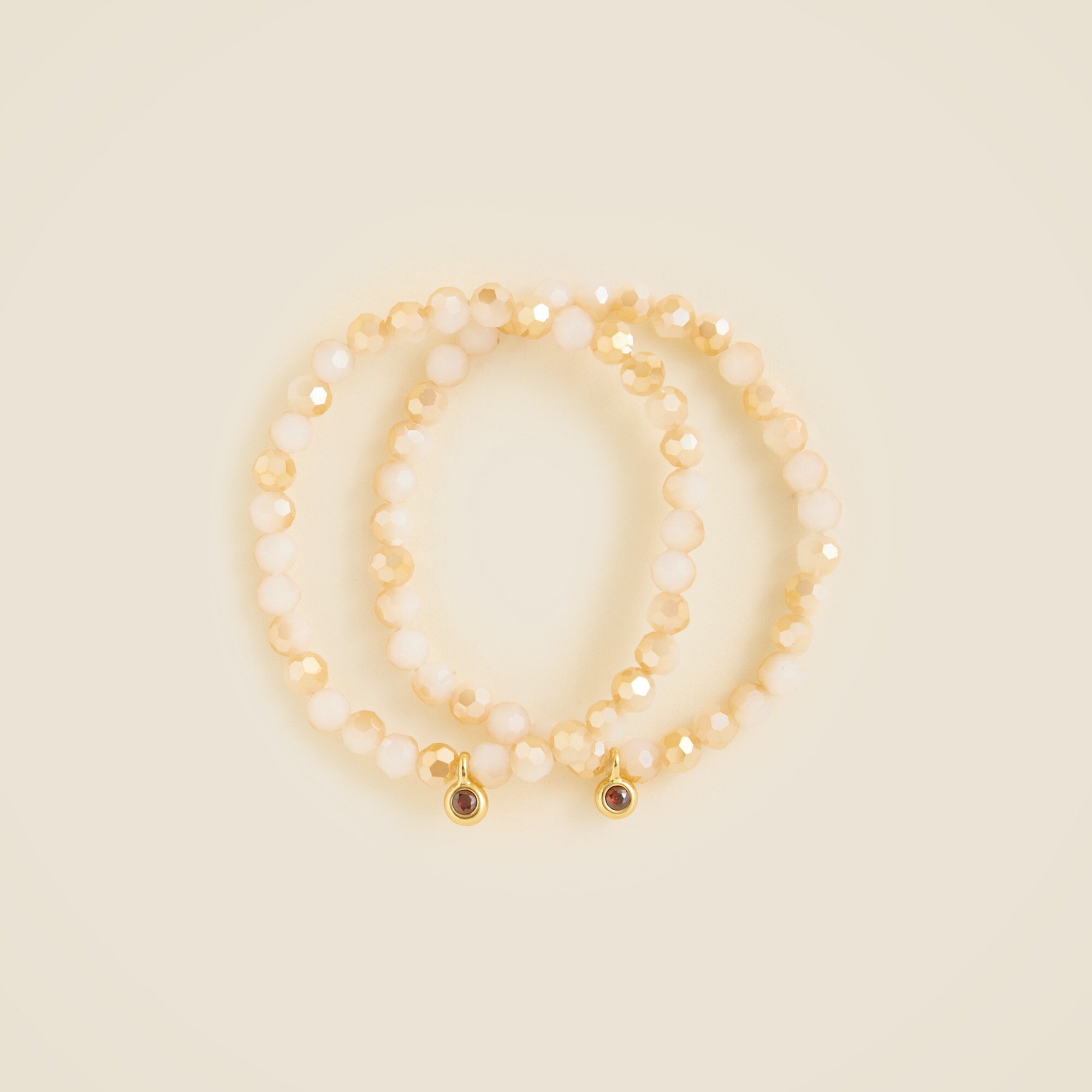 Beaded bracelets set-of-two