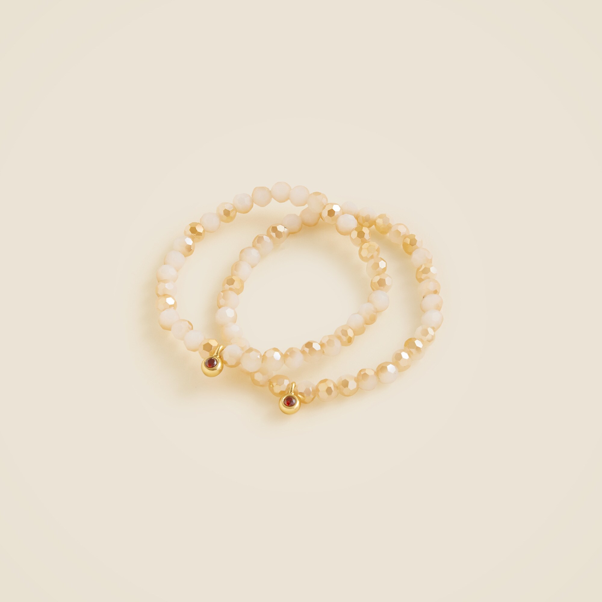 Beaded bracelets set-of-two
