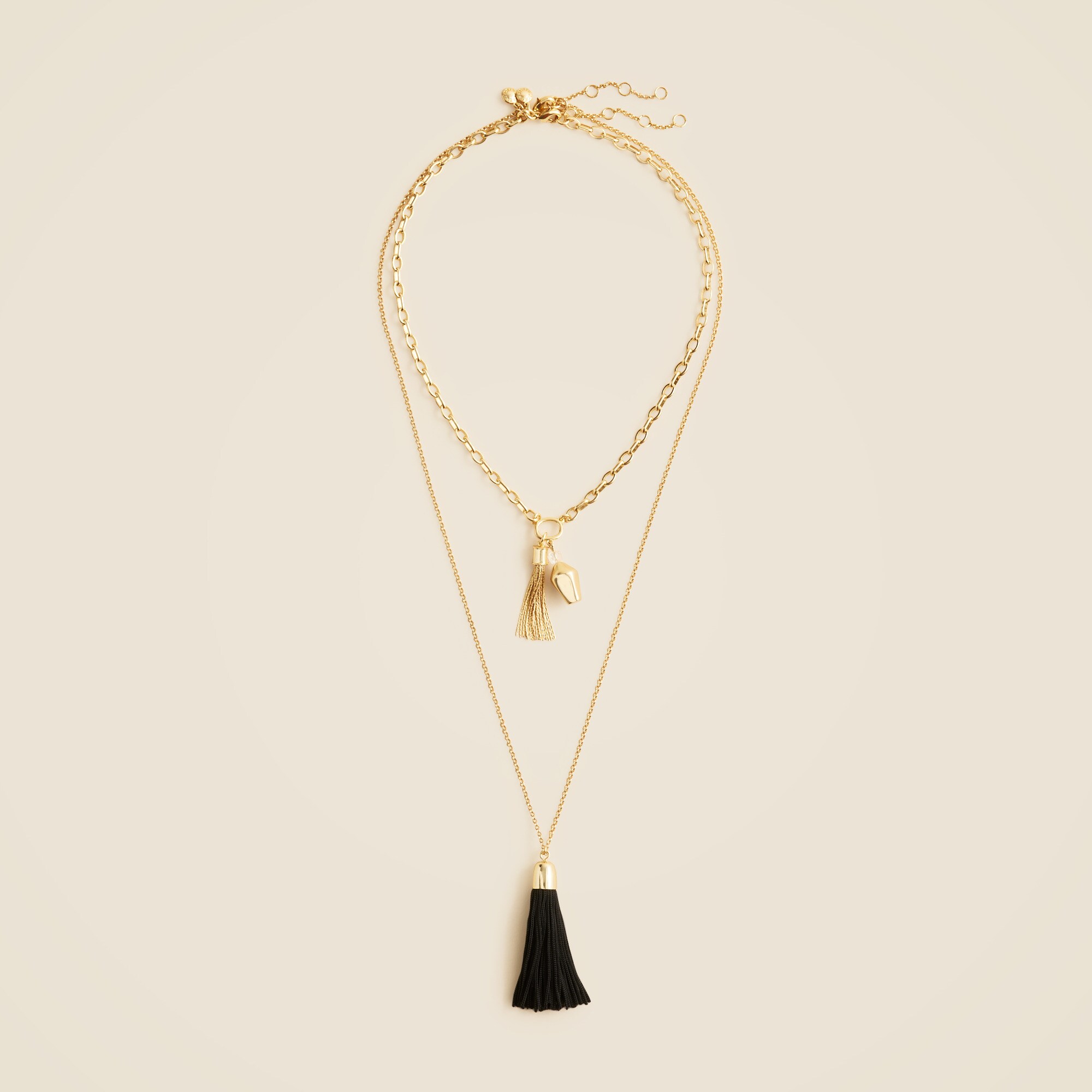 COREwithOUTER Necklace＆Charm セット Tassel Necklaces Set-of-two For Women | J.Crew