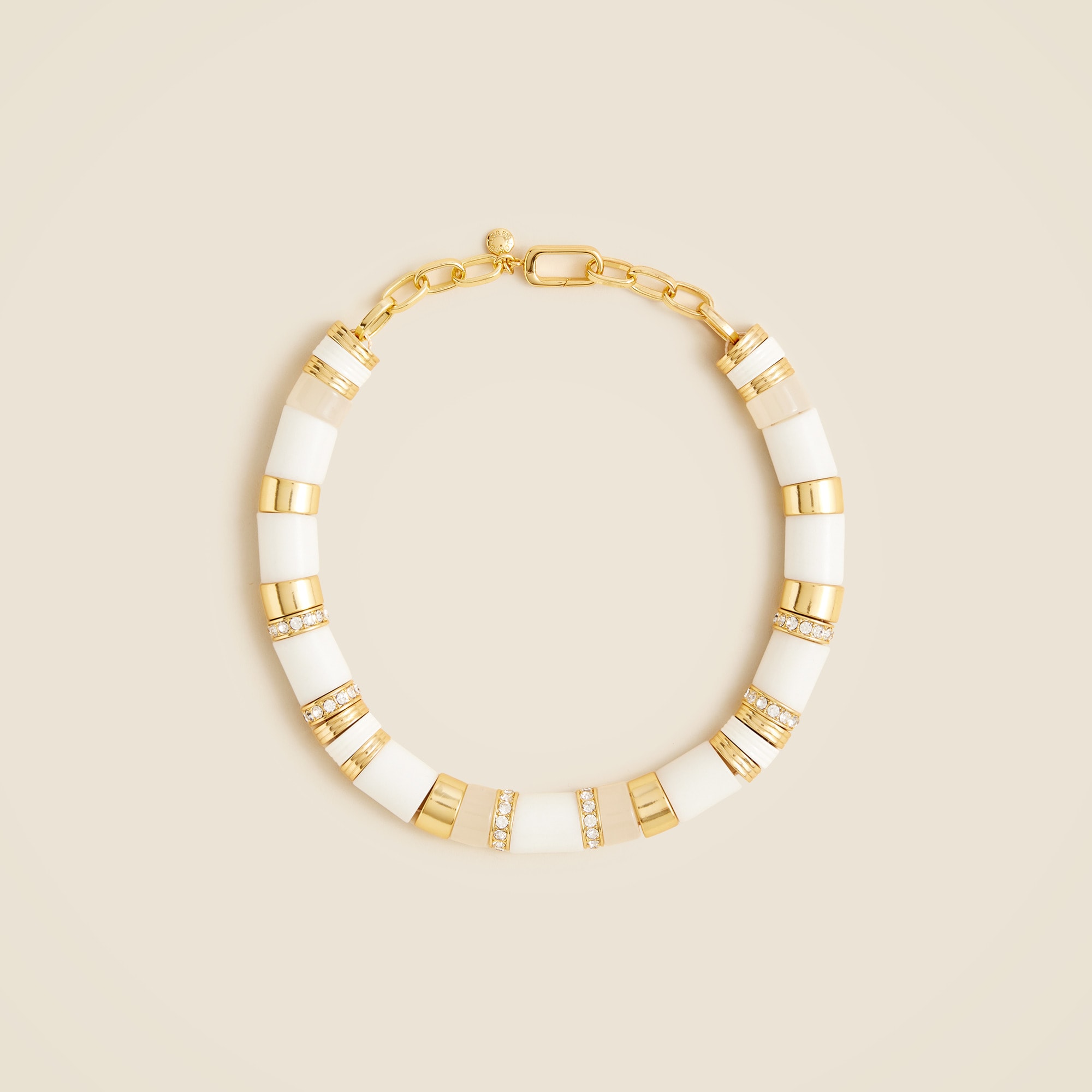 Long-sleeve pajama pant set in striped cotton poplin