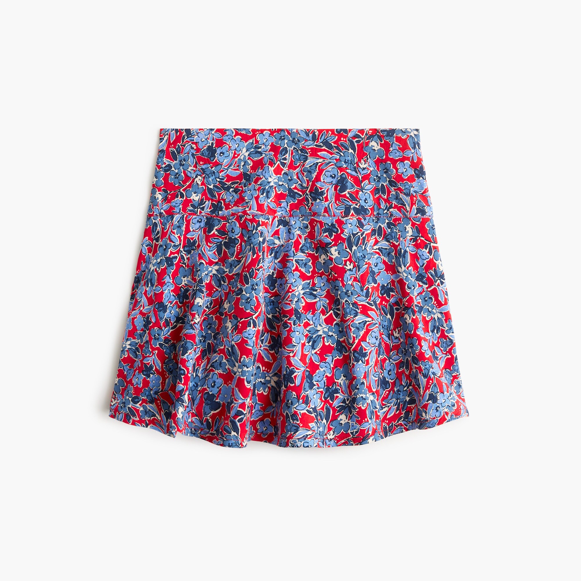 Girls' long-sleeve floral ruffle top