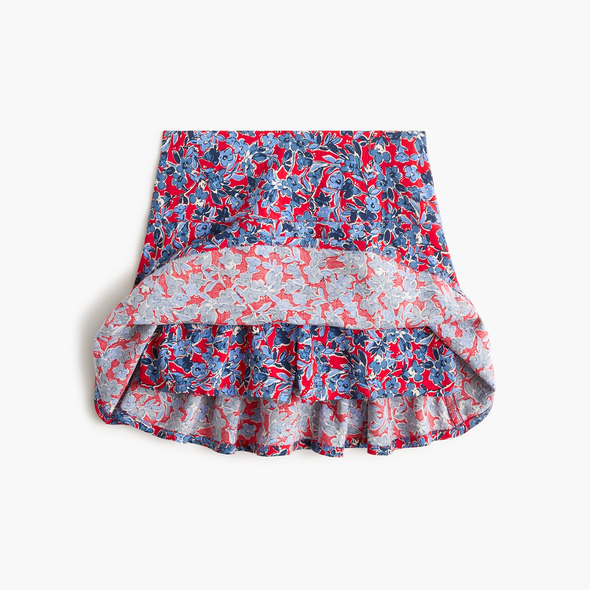 Girls' floral skort