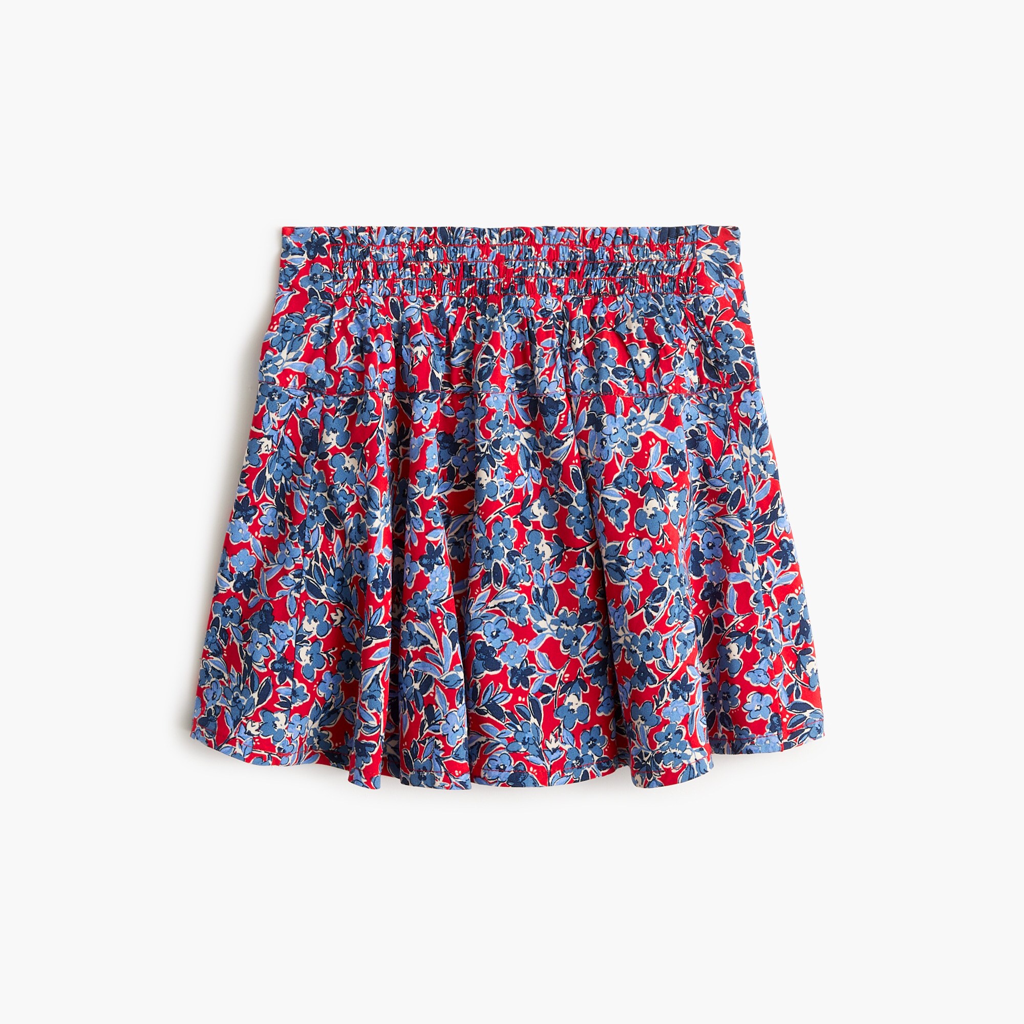 Girls' floral skort