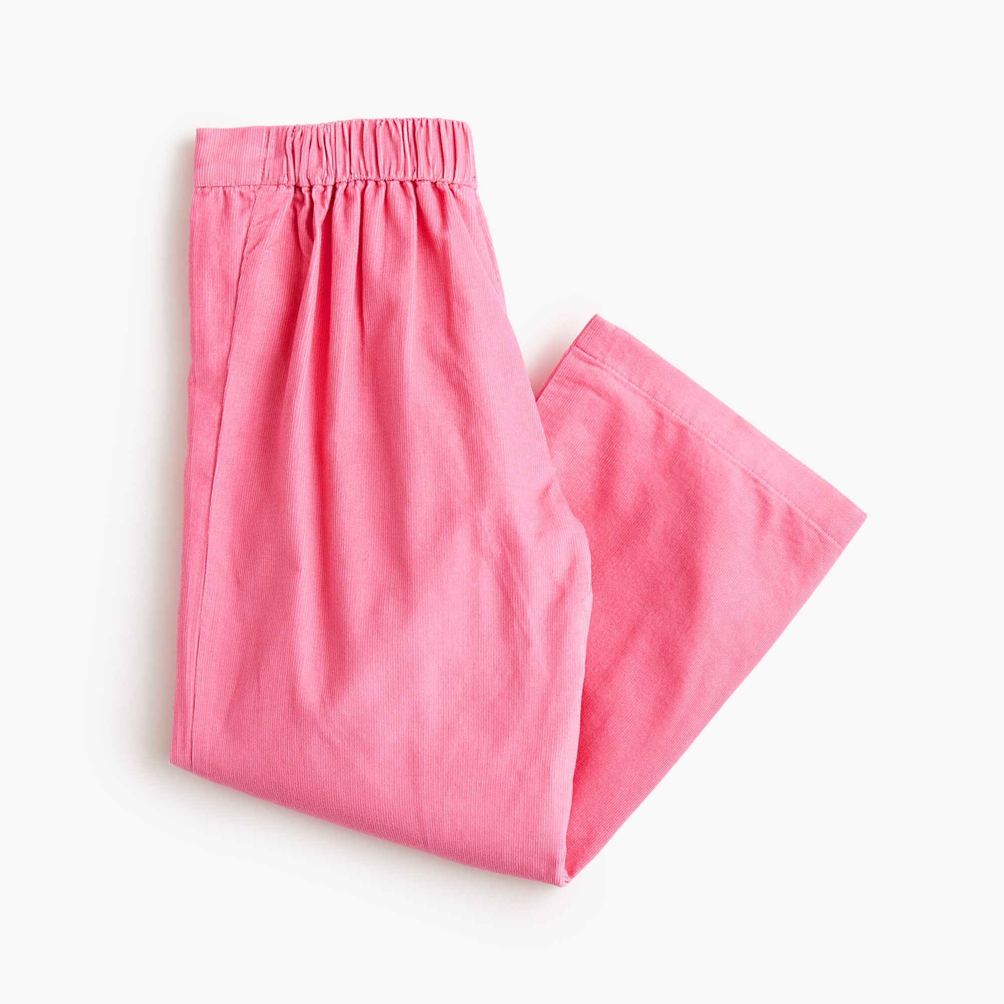 Girls' wide-leg pull-on corduroy pant