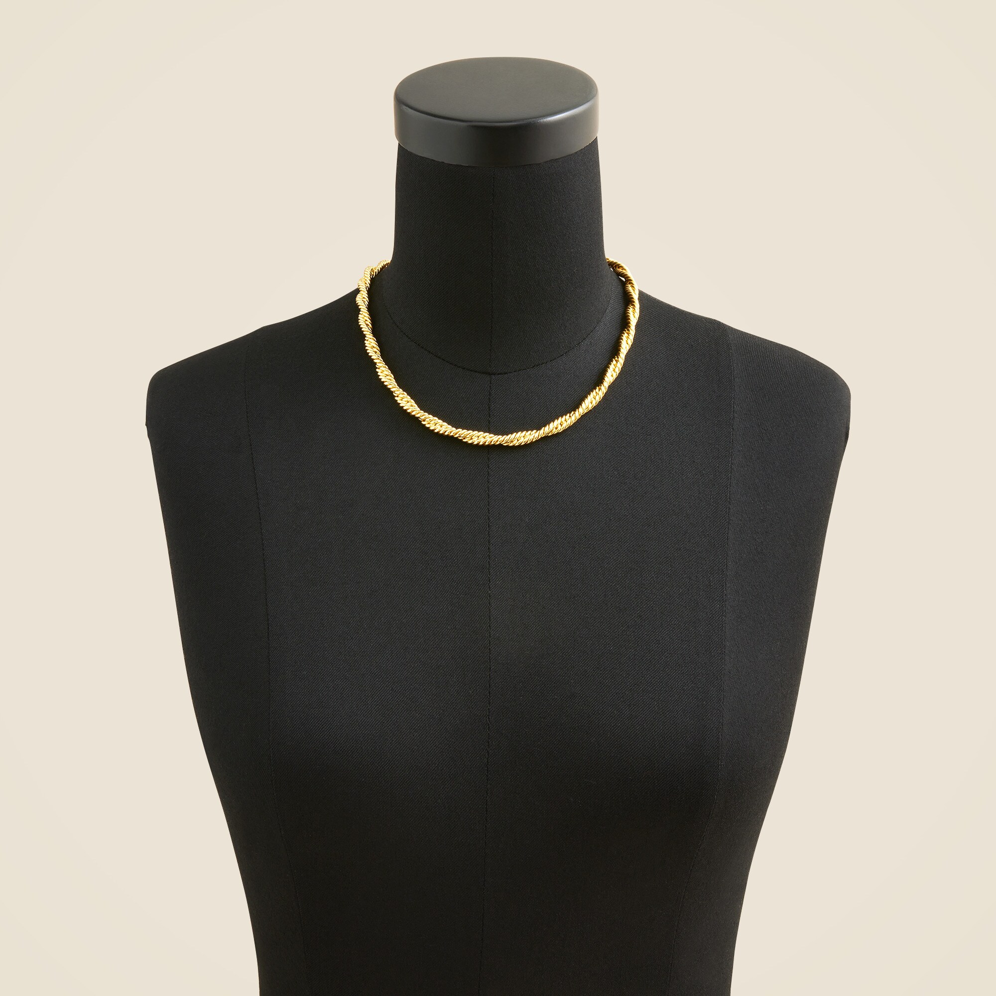 Long twist-chain necklace