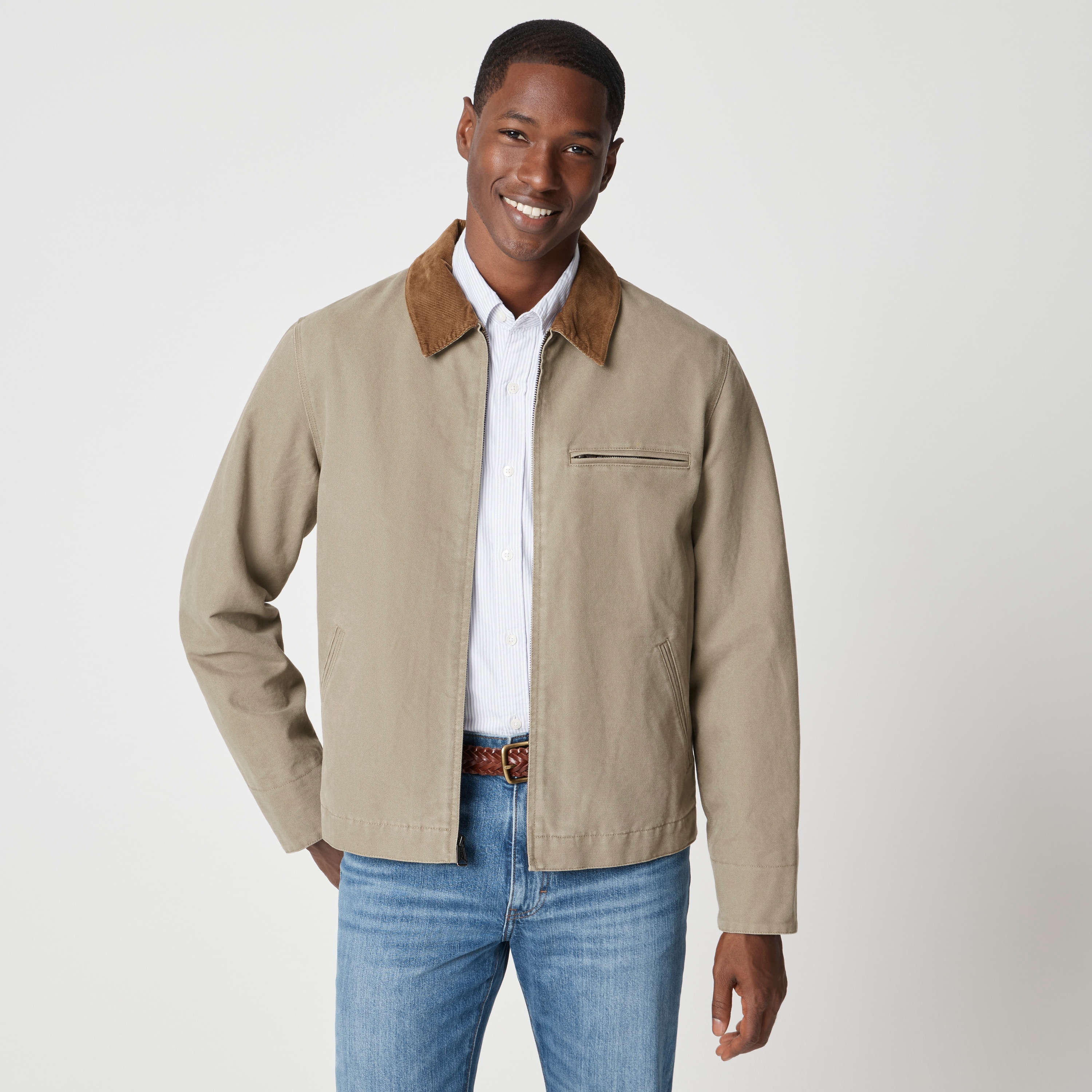 Canvas work jacket
