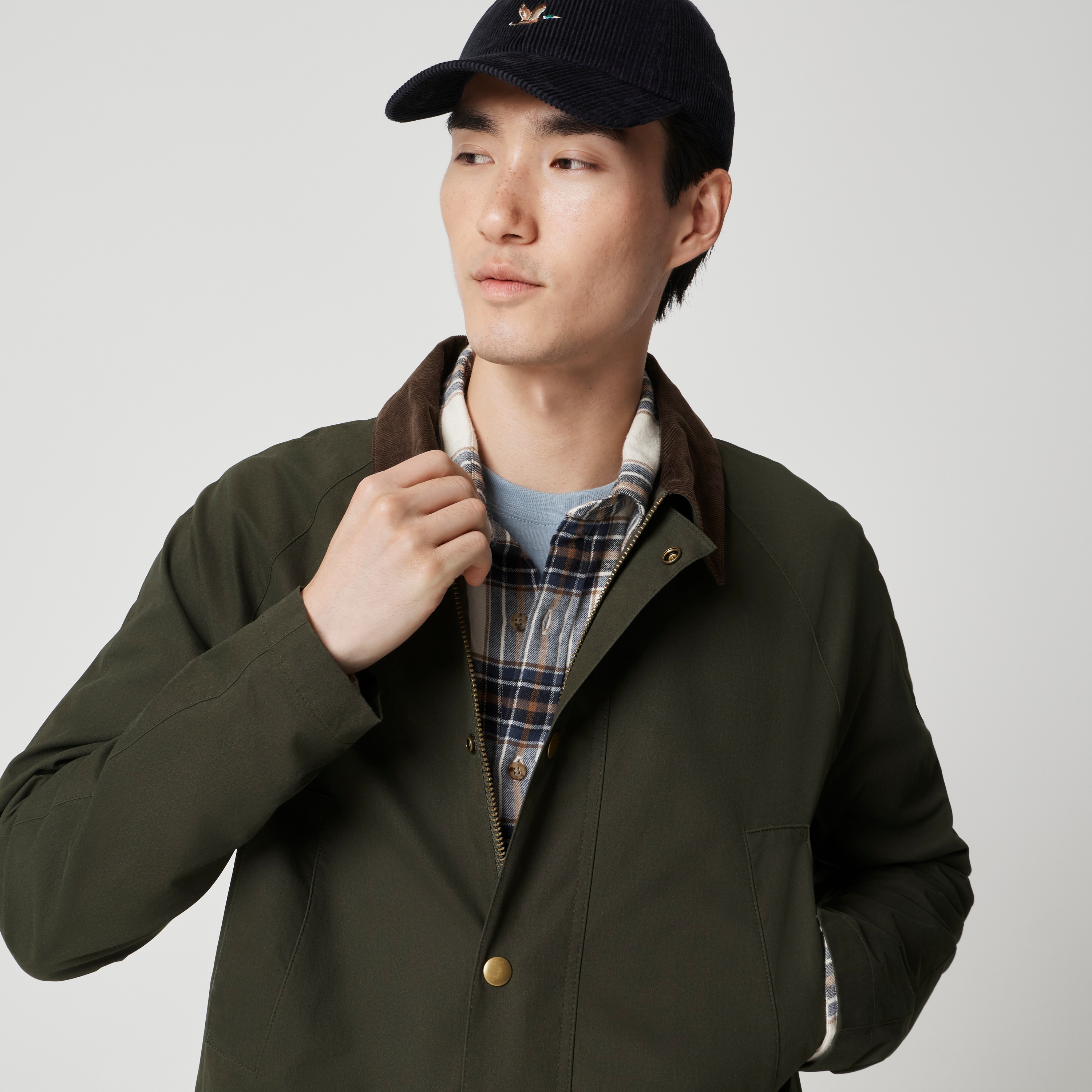 Waxed cotton field jacket