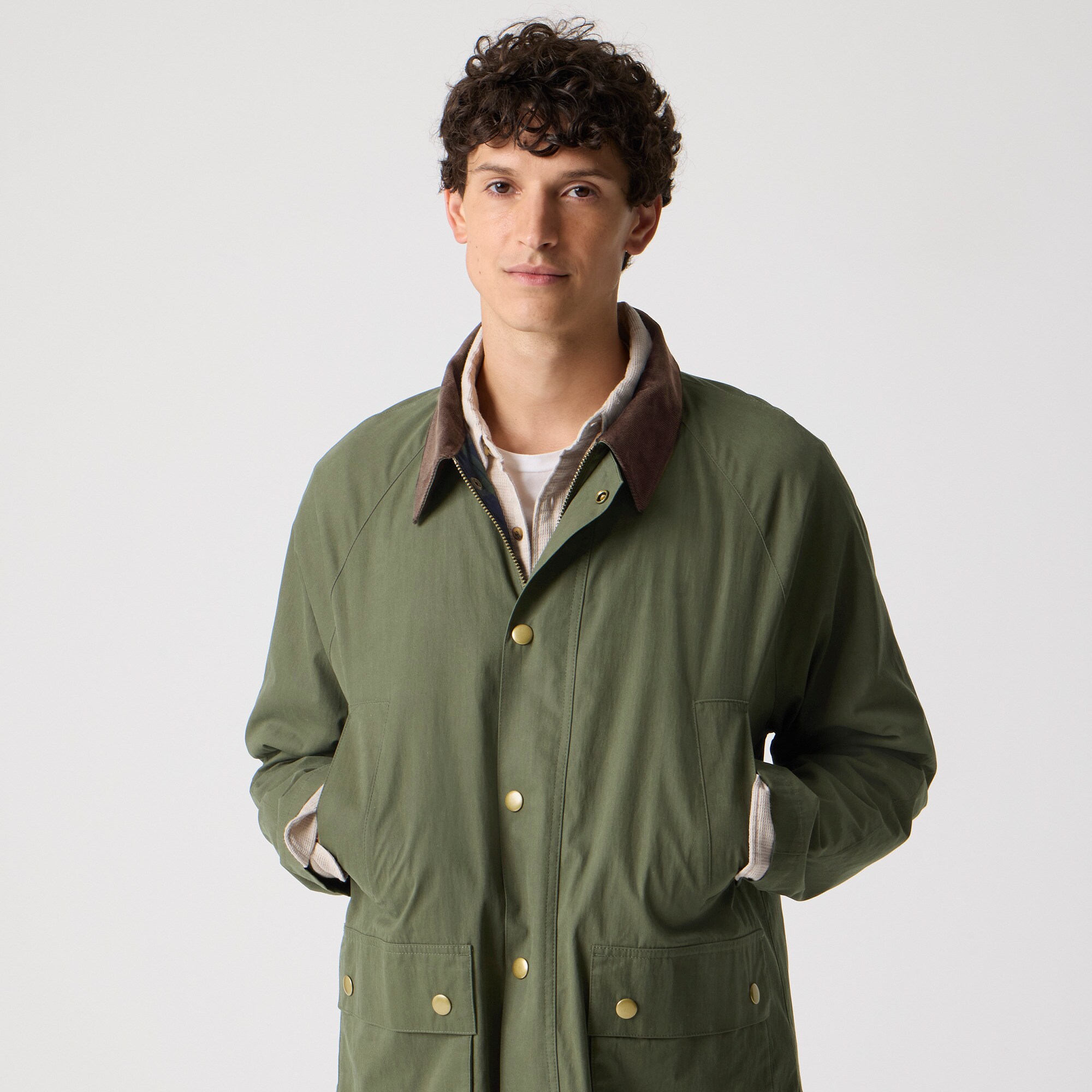 Cotton-blend field jacket