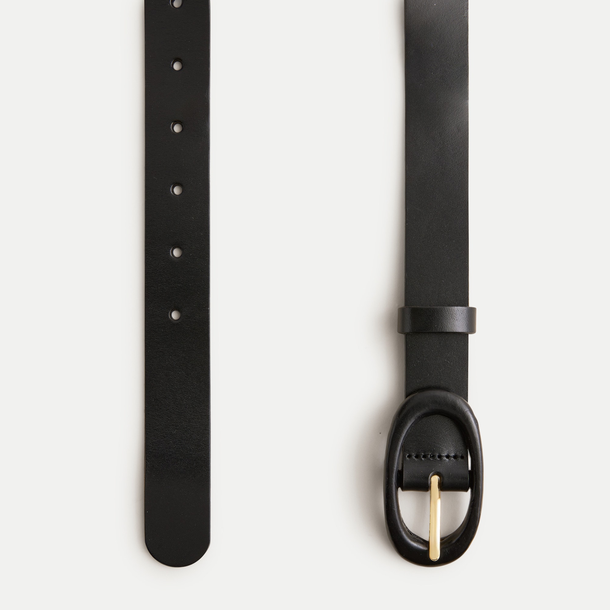 Western Buckle Belt In Italian Leather For Women | J.Crew display picture 2