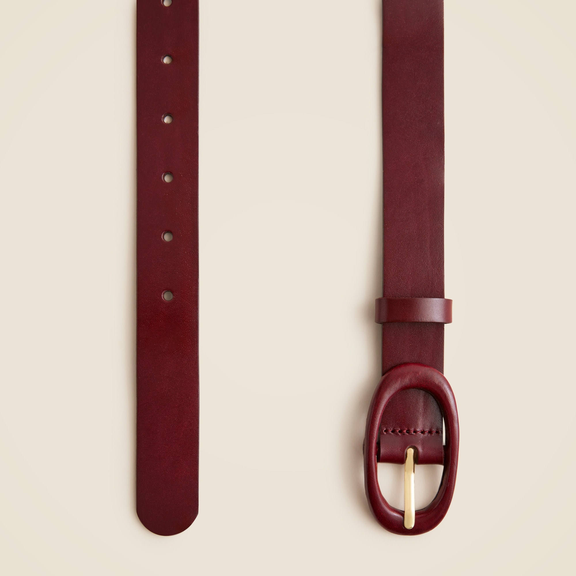 Tonal buckle belt in leather - thumbnail 2
