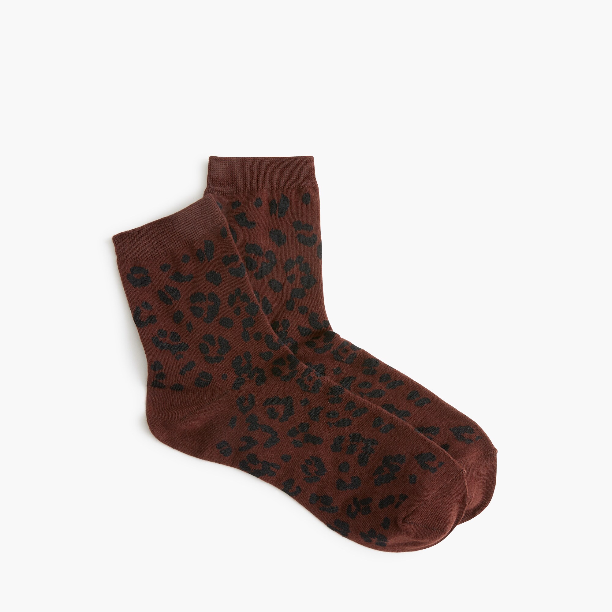 Leopard boot socks