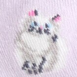 Fluffy cat ankle socks VINTAGE LILAC fluffy cat ankle socks for women