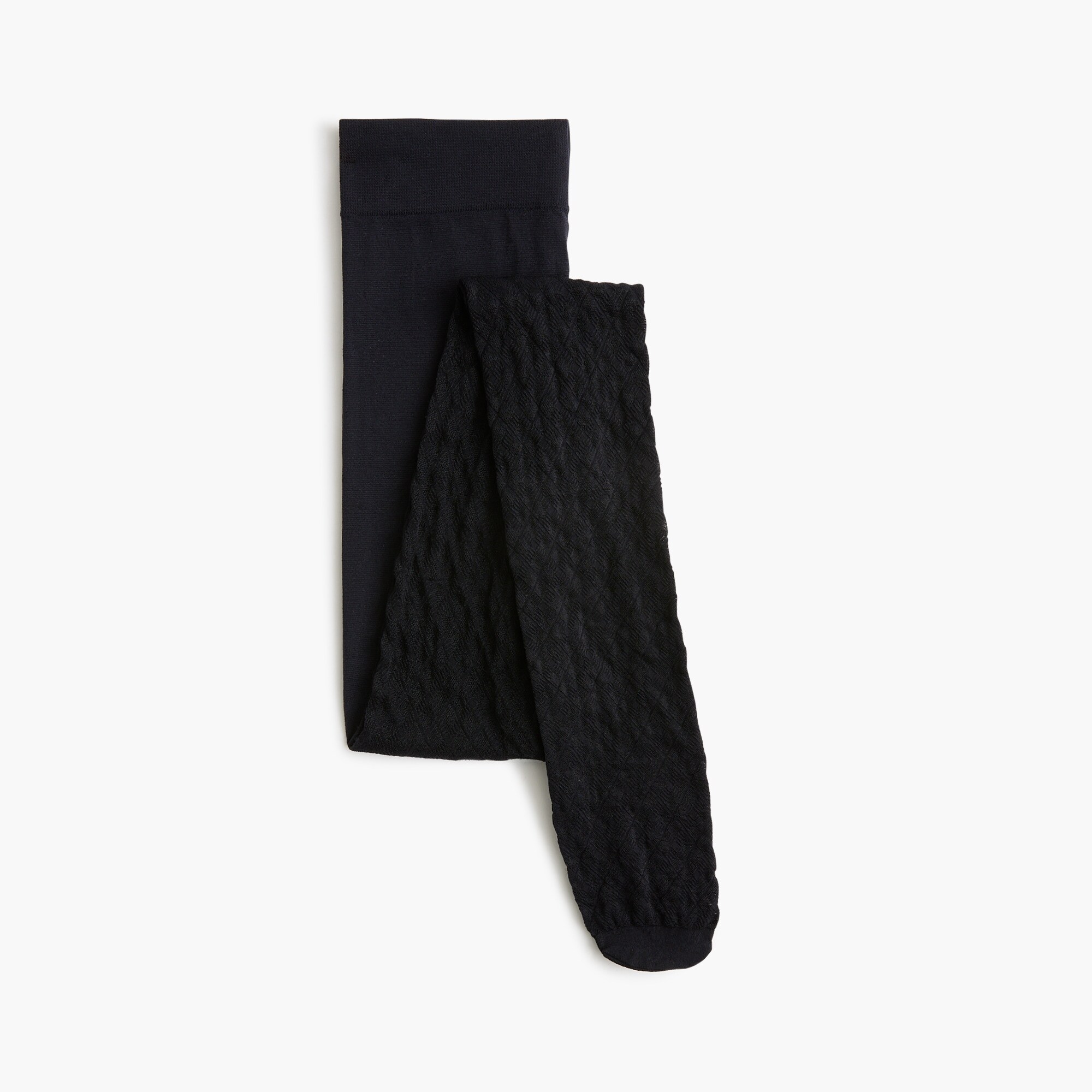 Diamond-pattern sheer tights