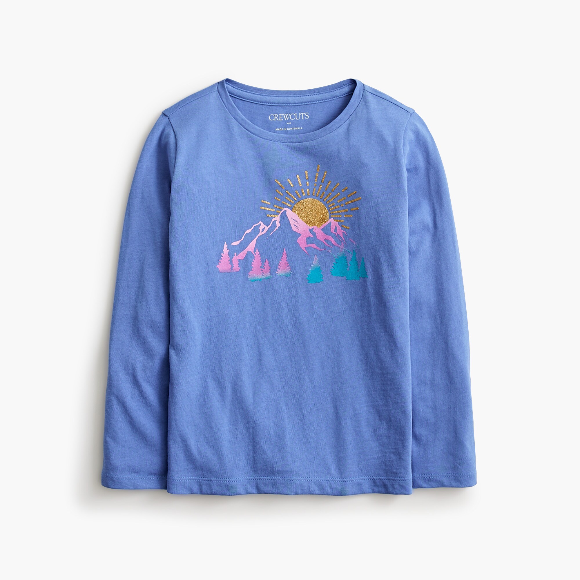 Girls' Sunset Mountain Graphic Tee For Girls | Factory
