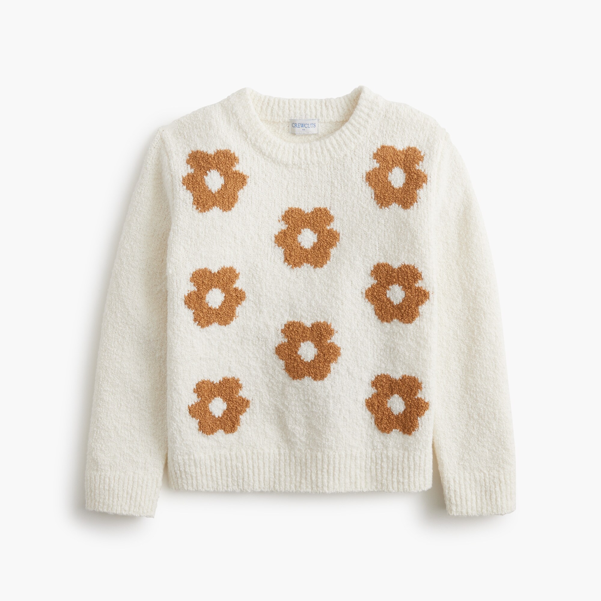 girls Girls' cozy flower sweater