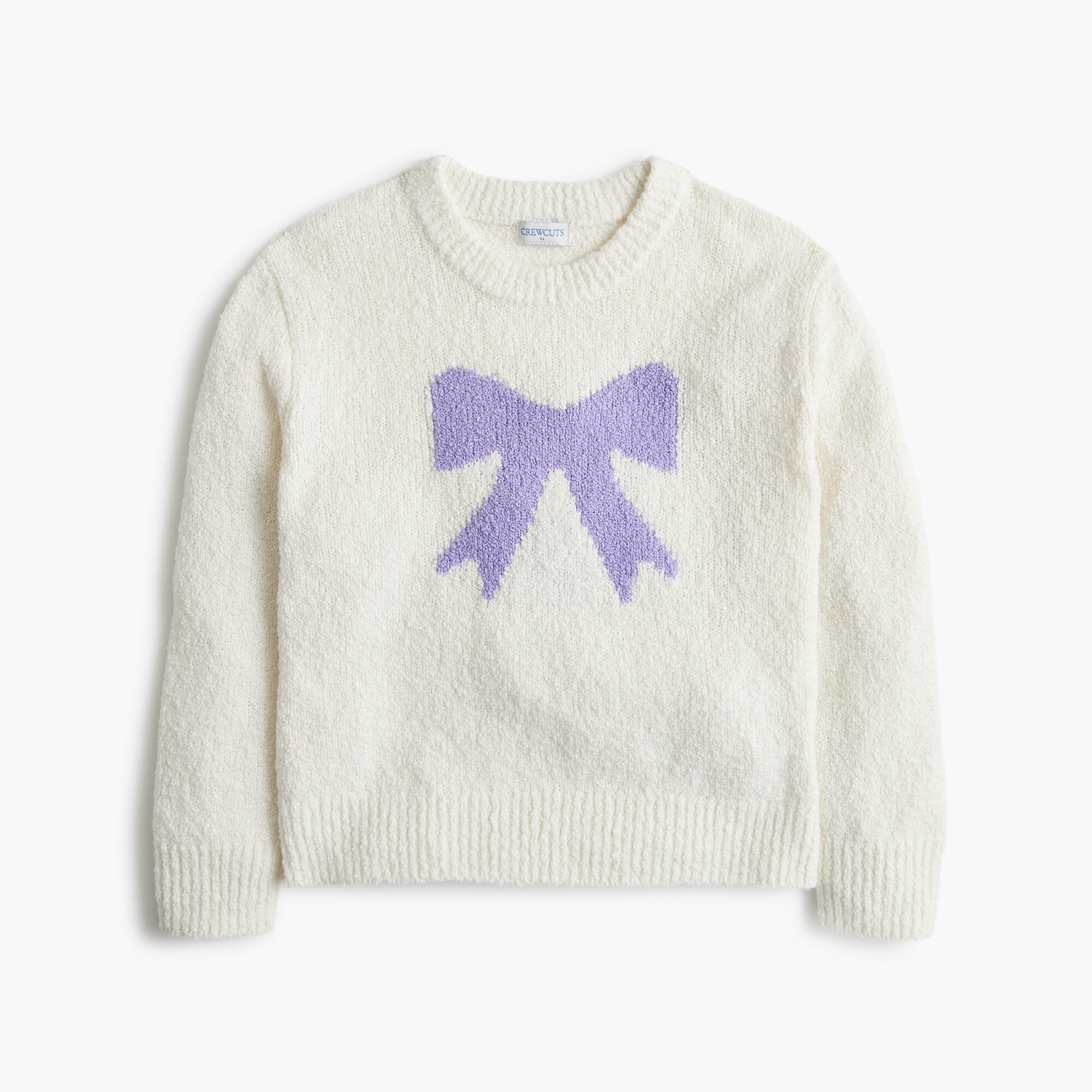 girls Girls' cozy bow sweater
