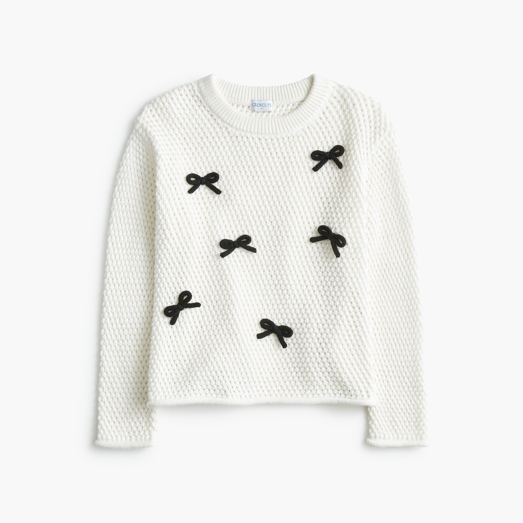  Girls' bow sweater