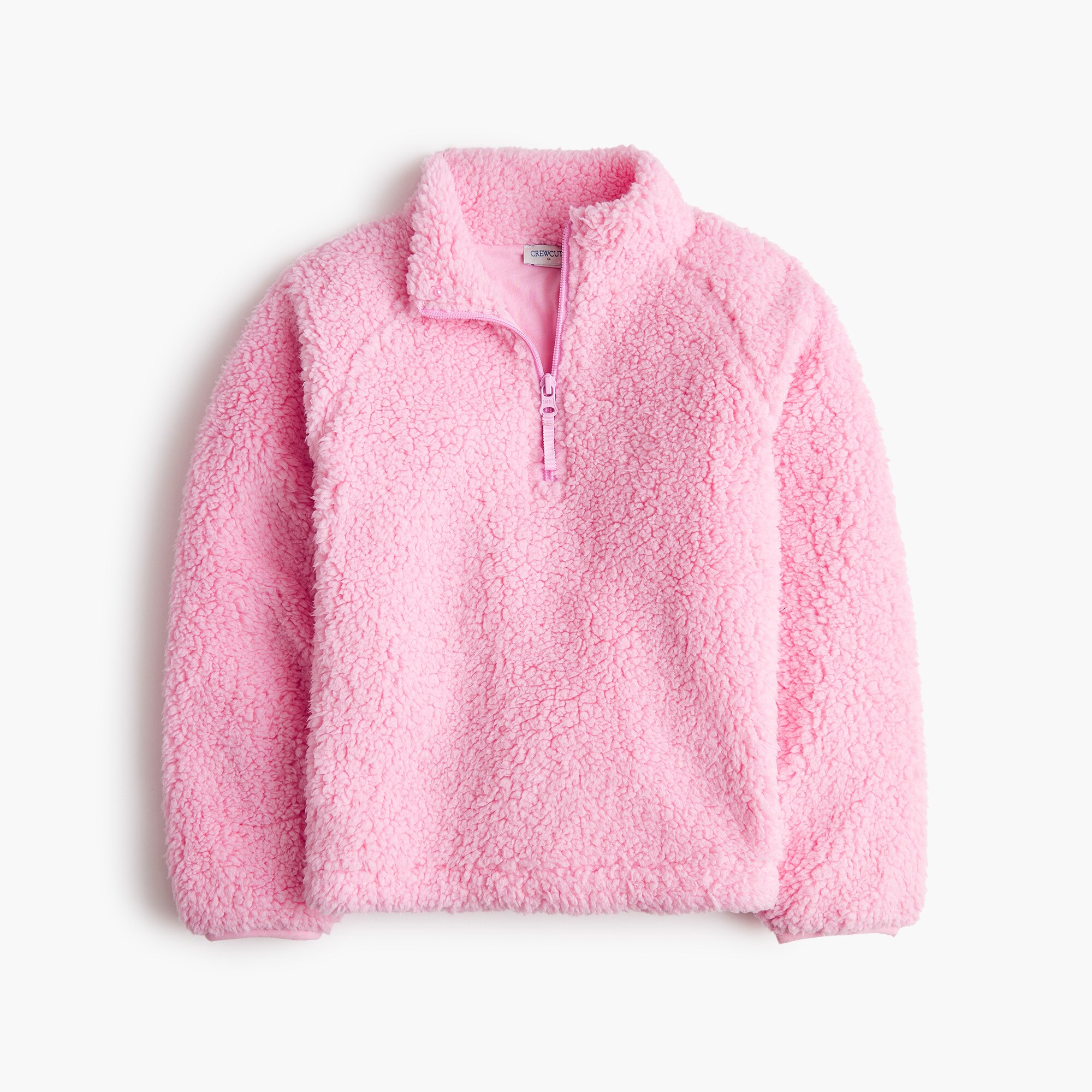 girls' sherpa half-zip pullover for girls