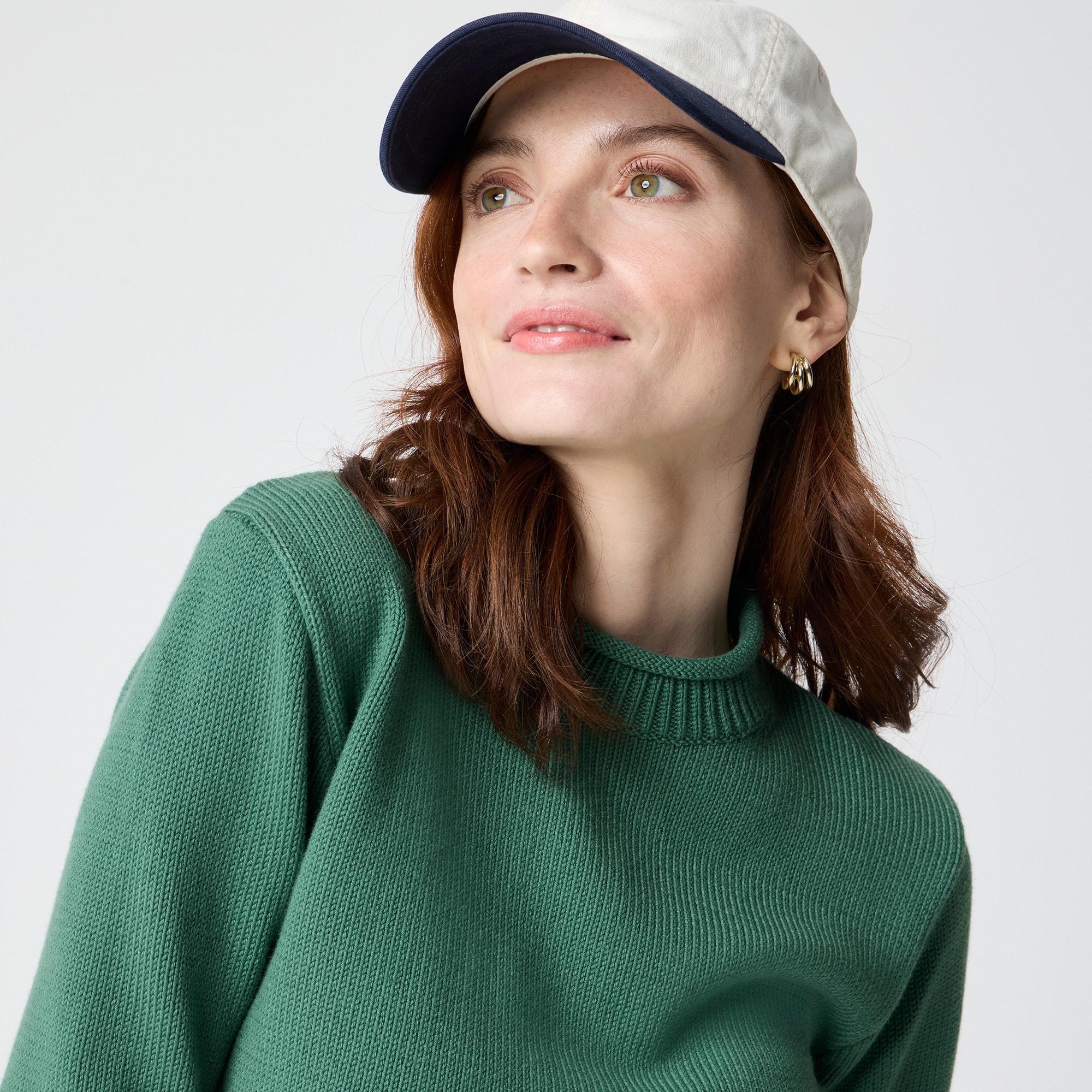 【EFFLORESCENCE】MOCKNECK LAYERED LOGO LOGO Layers by Lori Goldstein Sheer Mesh Mock Neck Top with