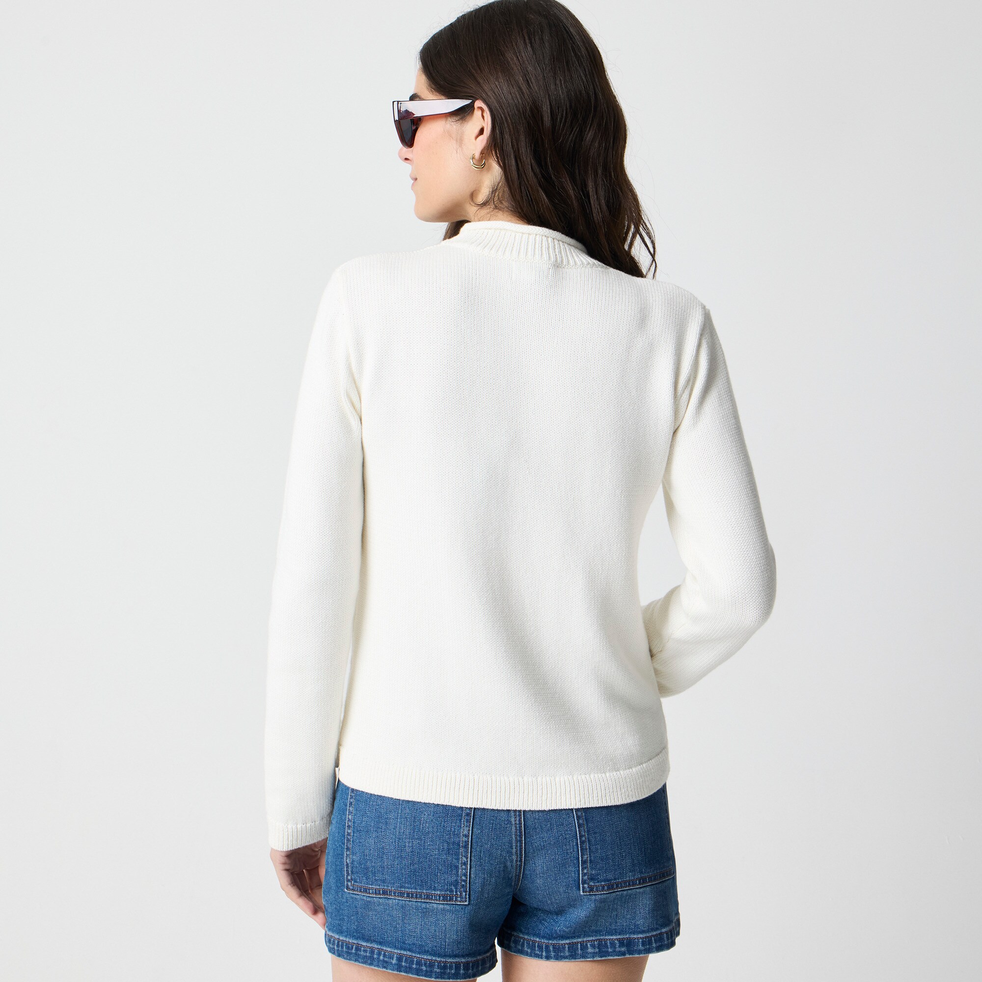 ハチヤーズ　モックネック　Women’s MockNeck 2G | Latte Mock Neck Sweaters | Banana Republic Factory