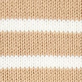 Striped Rollneck&trade; sweater CASHEW IVORY STRIPE