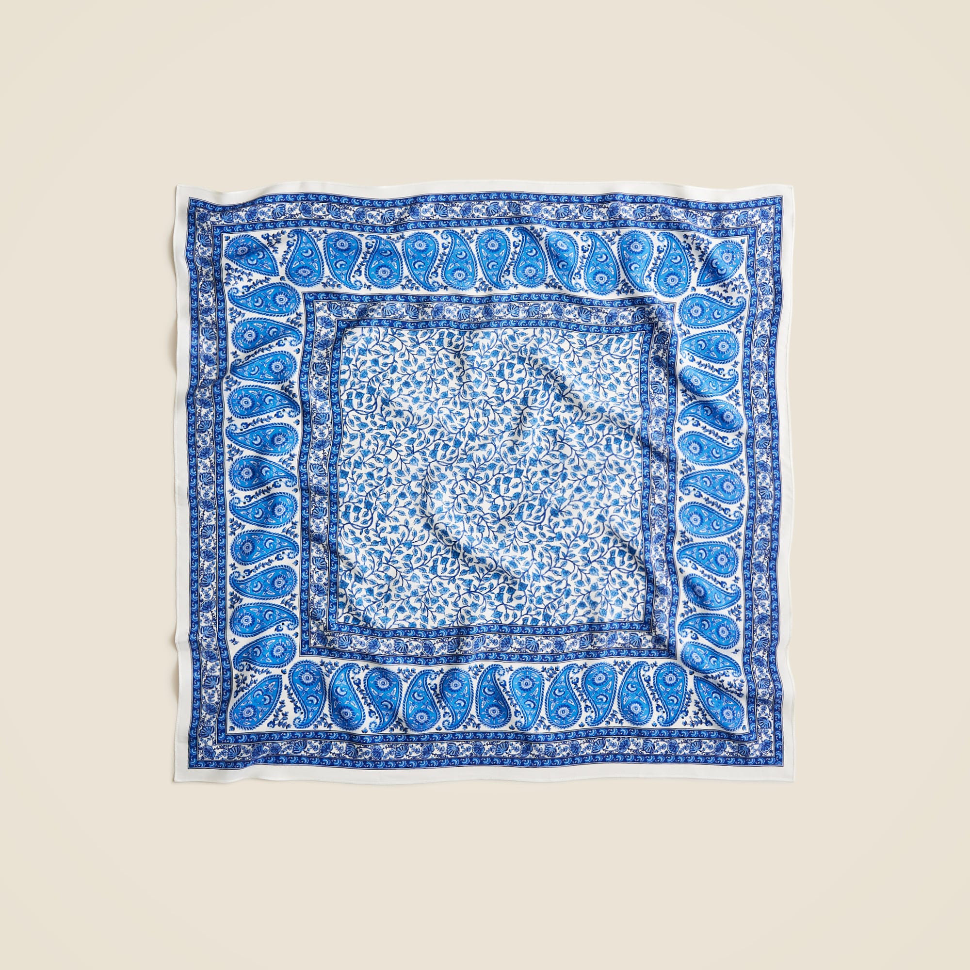 womens Oversized printed silk bandana
