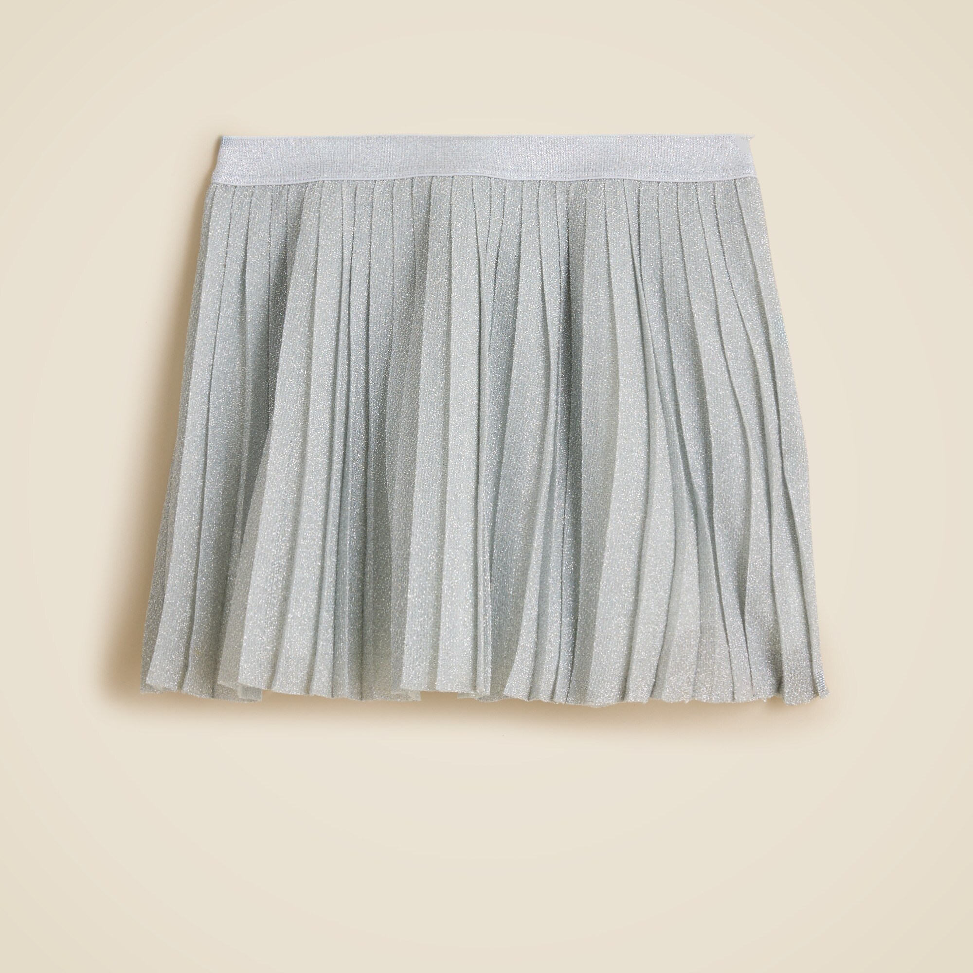  Girls' pleated tulle mini skirt with Lurex&reg; metallic threads