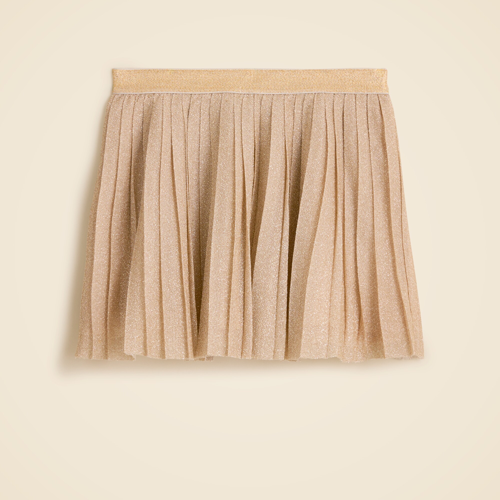  Girls' pleated tulle mini skirt with Lurex&reg; metallic threads