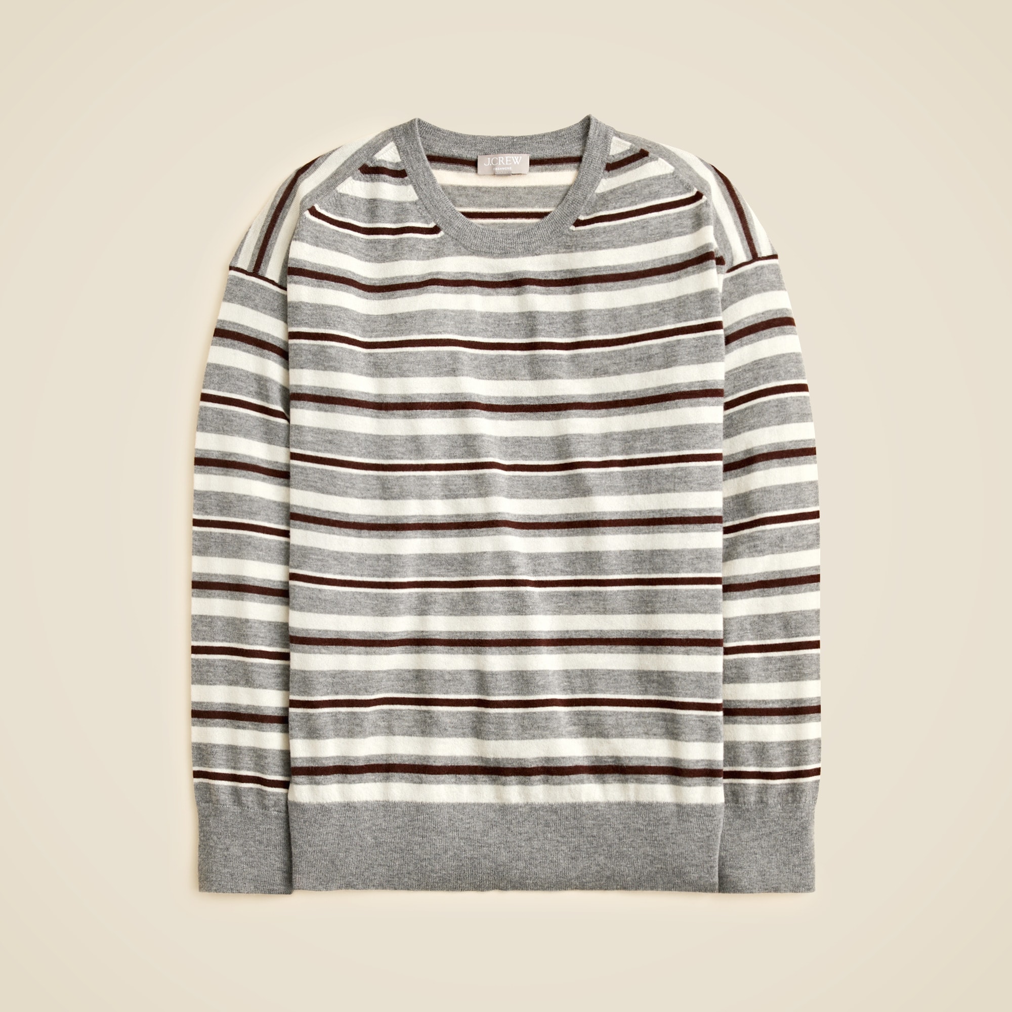 Featherweight cashmere relaxed crewneck sweater