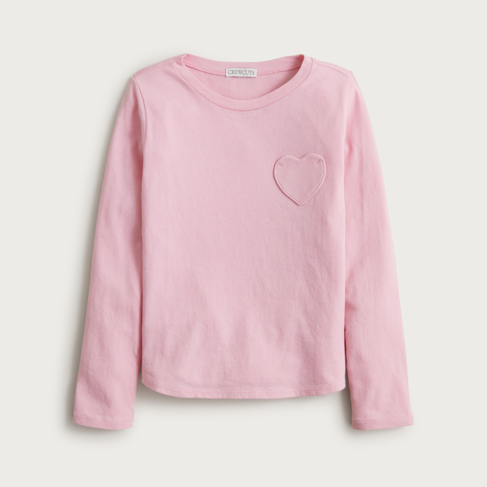 Girls' cozy rib sweatshirt with glitter stripe