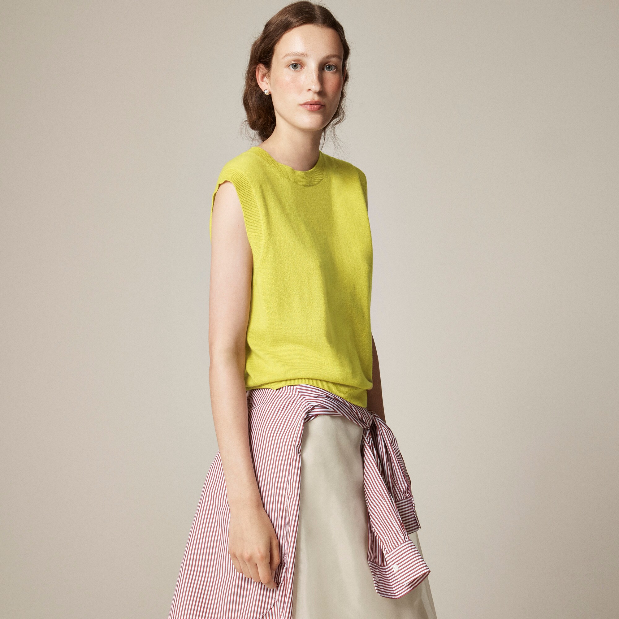  Cashmere relaxed sweater-vest