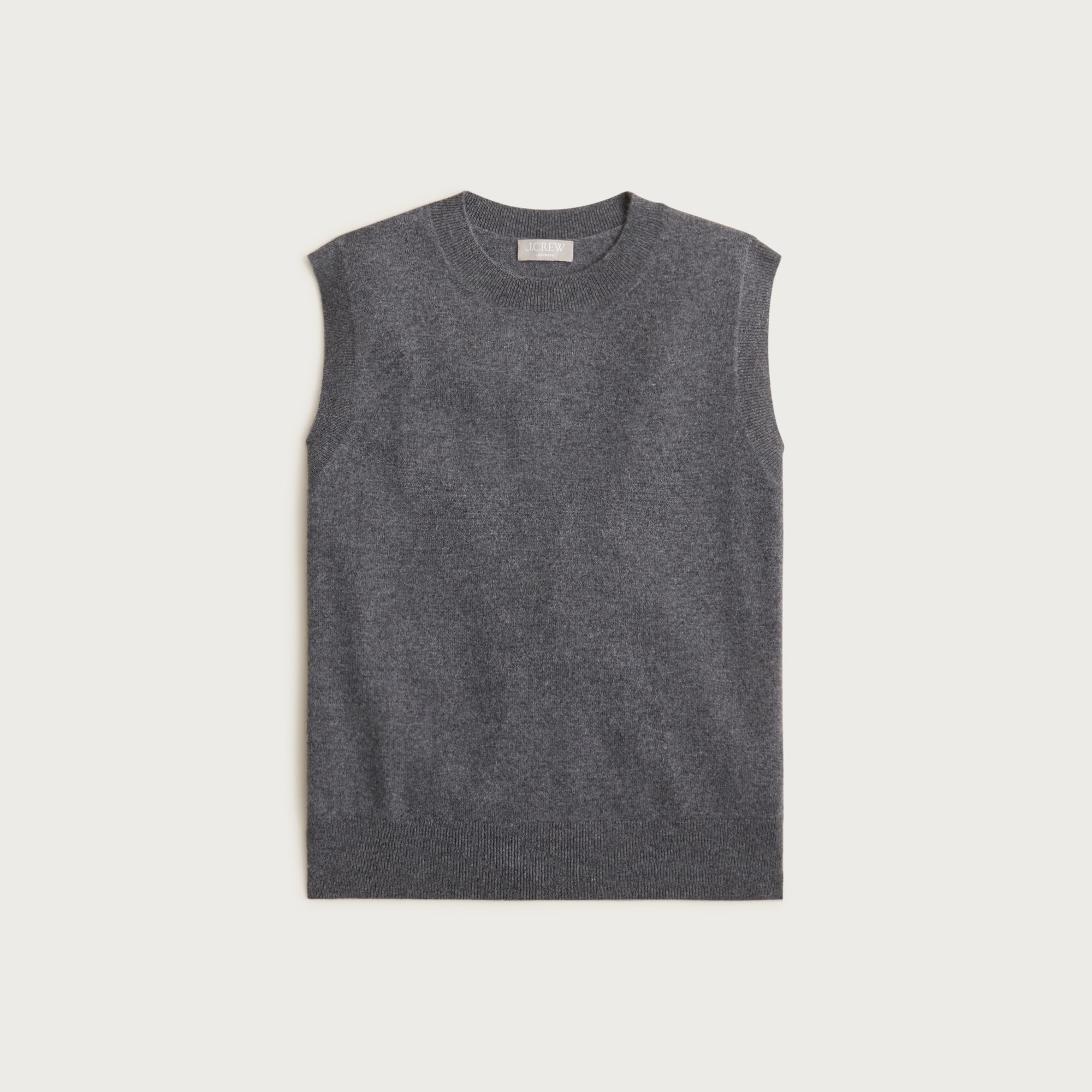 Cashmere relaxed sweater-vest