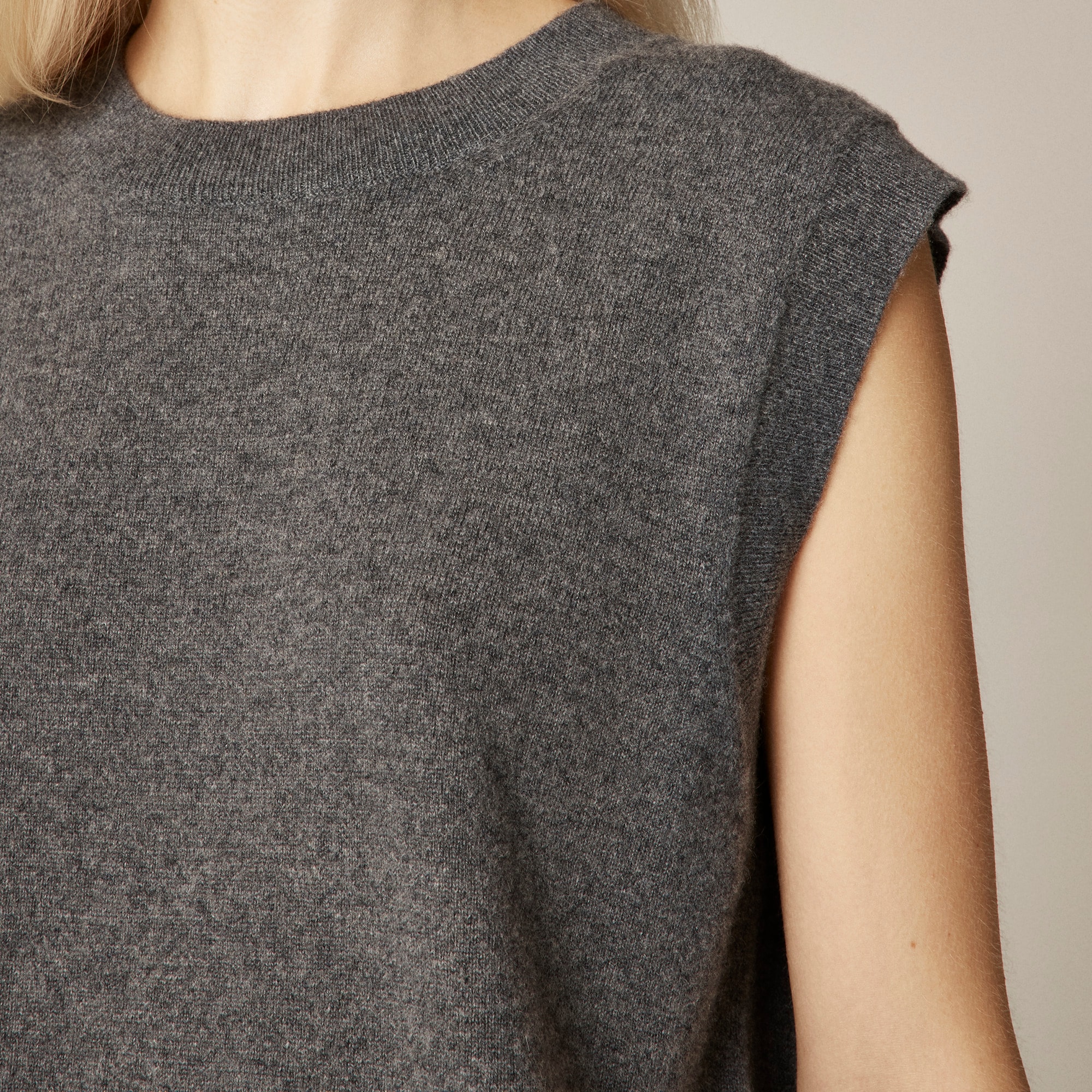 Cashmere relaxed sweater shell