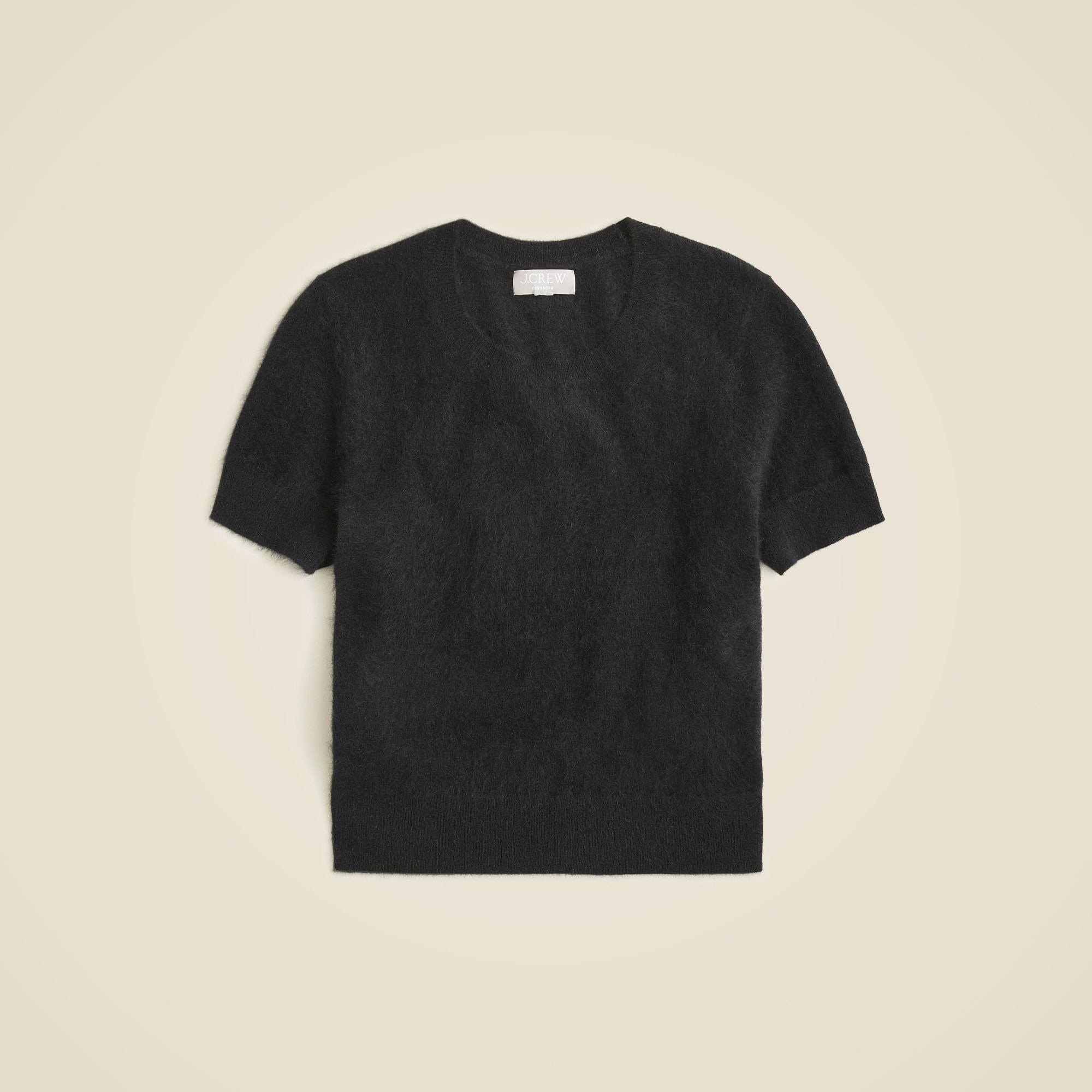Brushed cashmere relaxed T-shirt