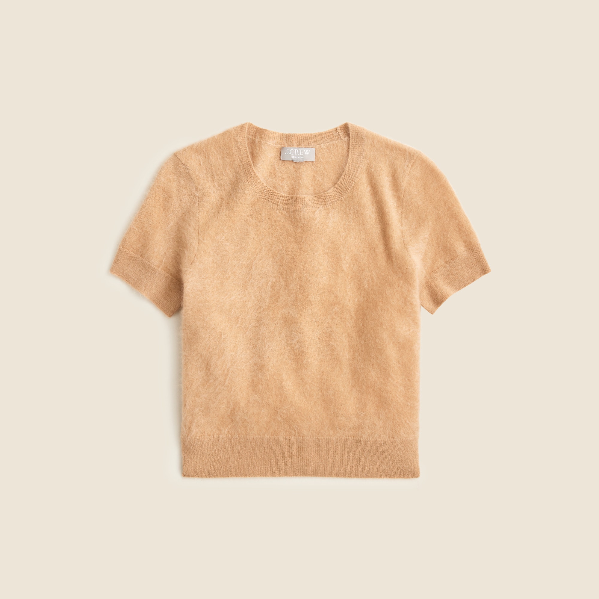 Brushed cashmere relaxed T-shirt - image 5