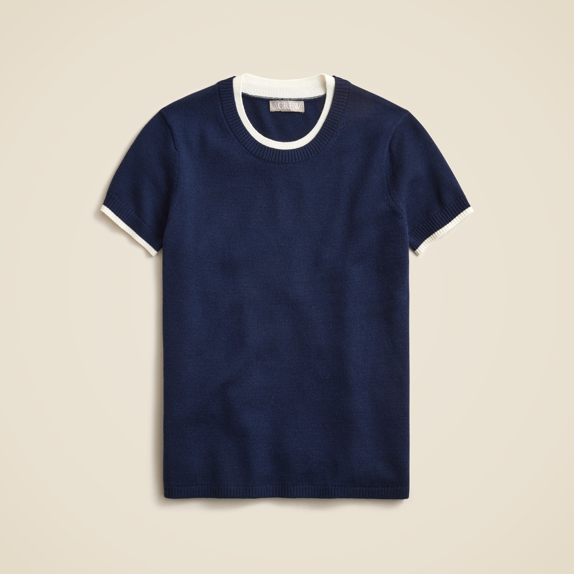 Carolyn layered sweater-tee in merino wool