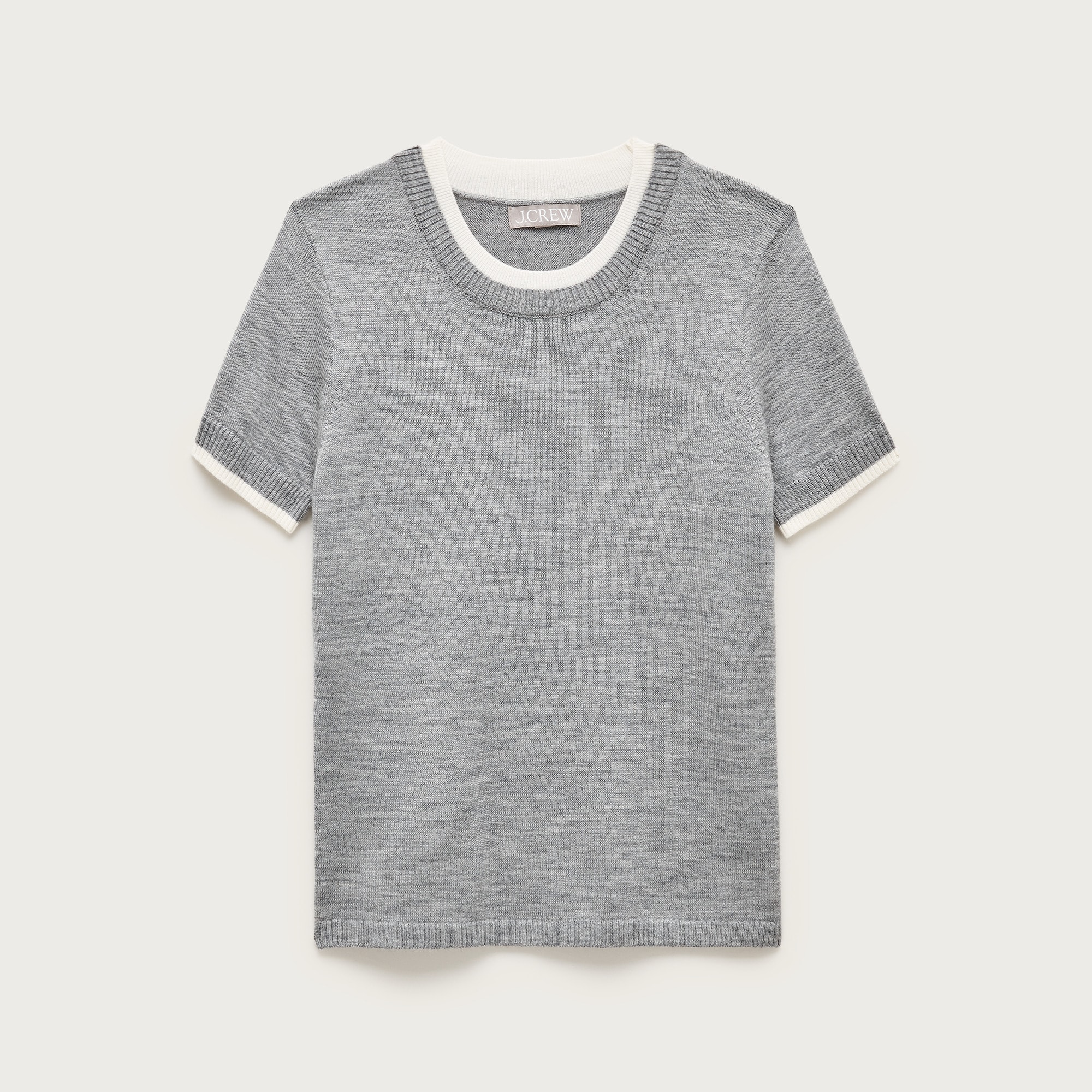 Carolyn layered sweater-tee in merino wool