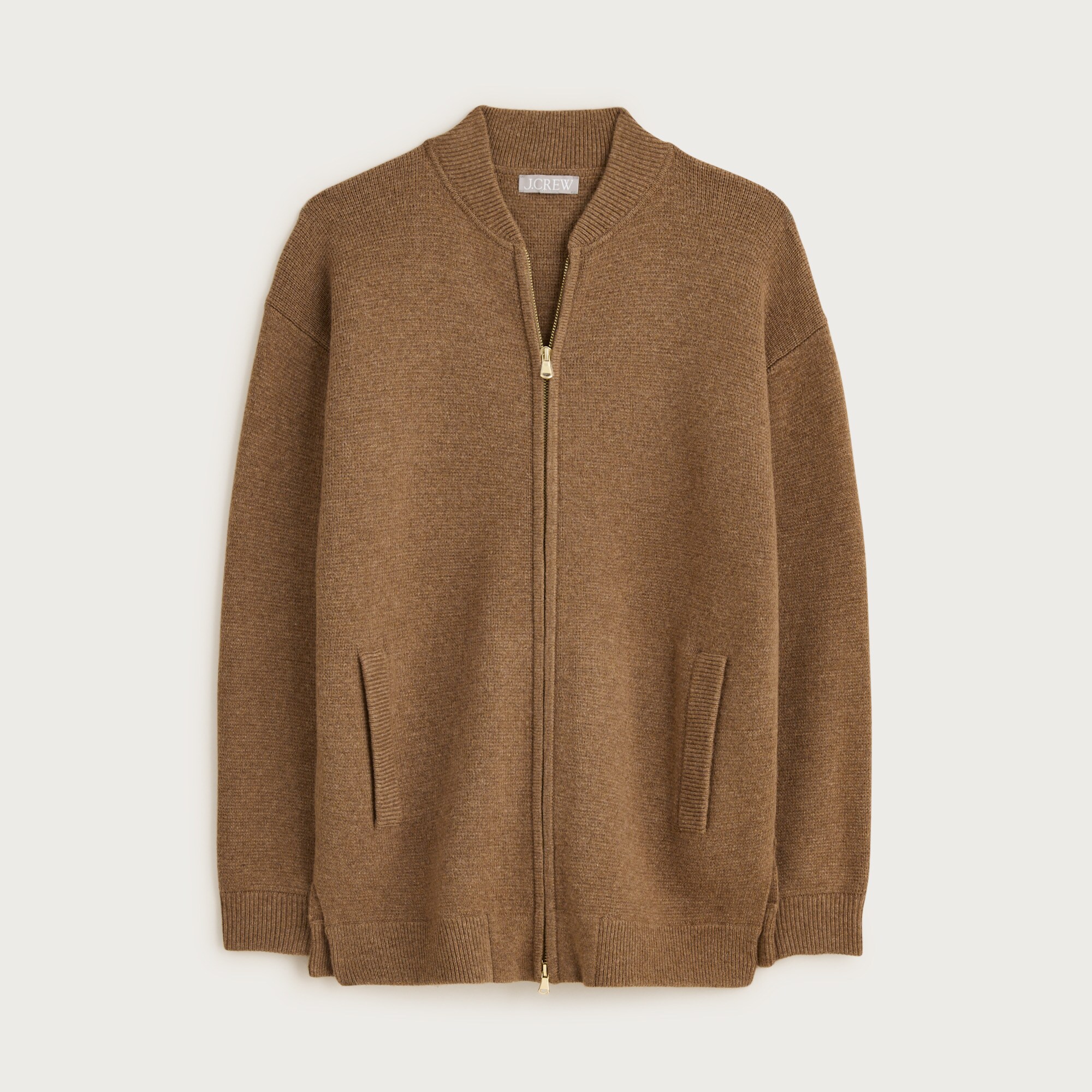  Full-zip flight sweater-jacket