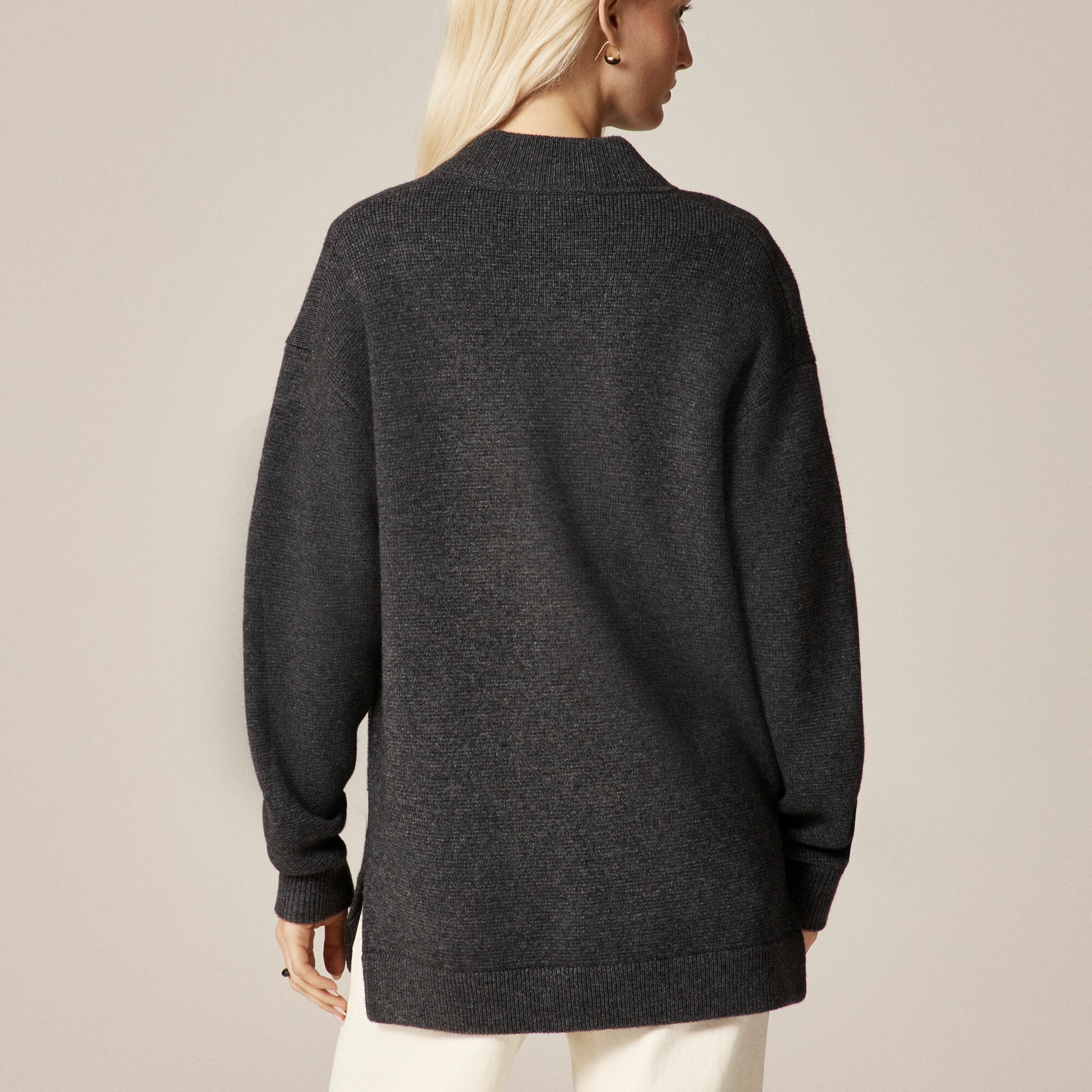 Full-zip flight sweater-jacket