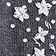 Loose-knit cardigan with floral embellishments HTHR CHARCOAL
